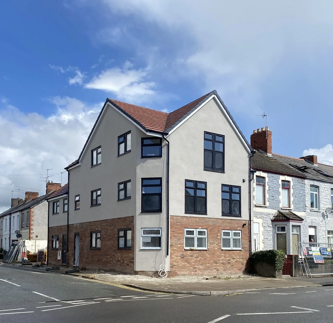 New build in Broadway, Cardiff