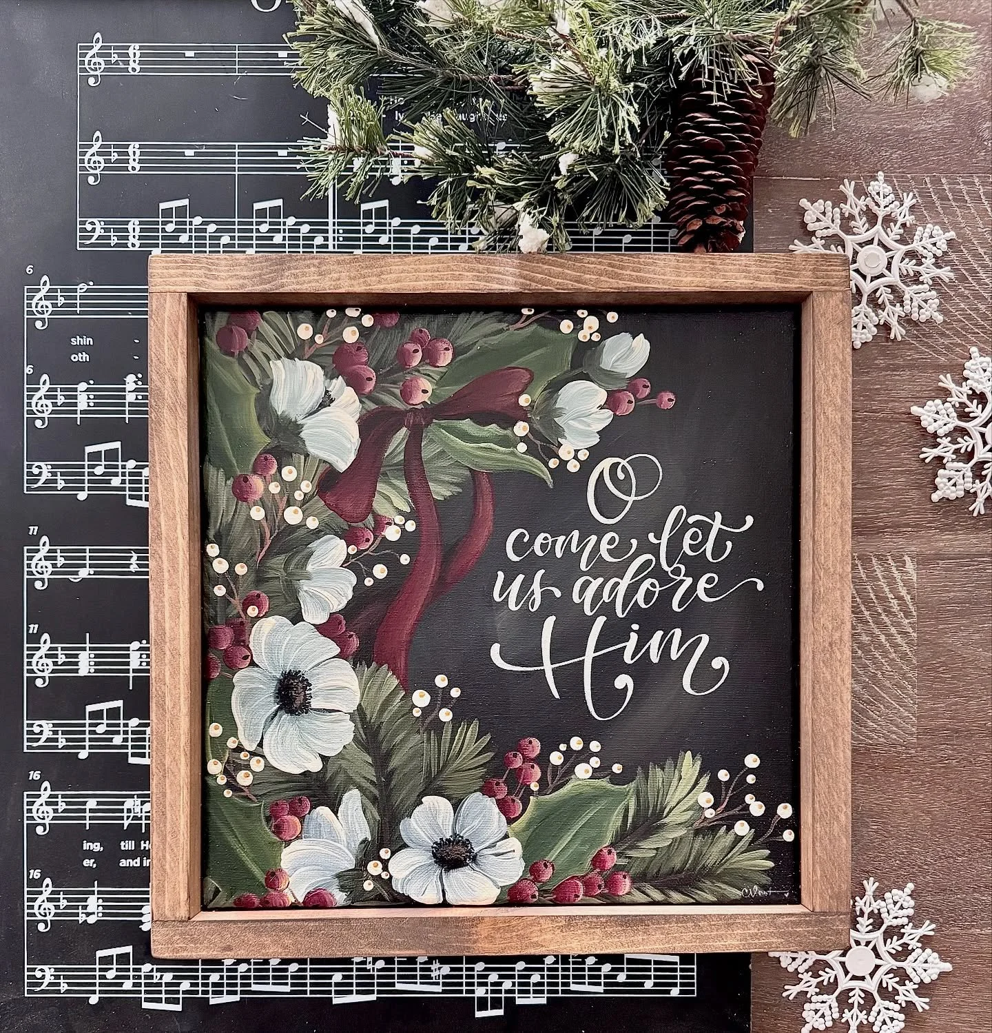 A traditional Christmas feel for a classic Christmas hymn with words much deeper than we can often fathom… a reminder for the reason for the season! Coming to the shop this year as a part of my Christmas Collection π₯°.