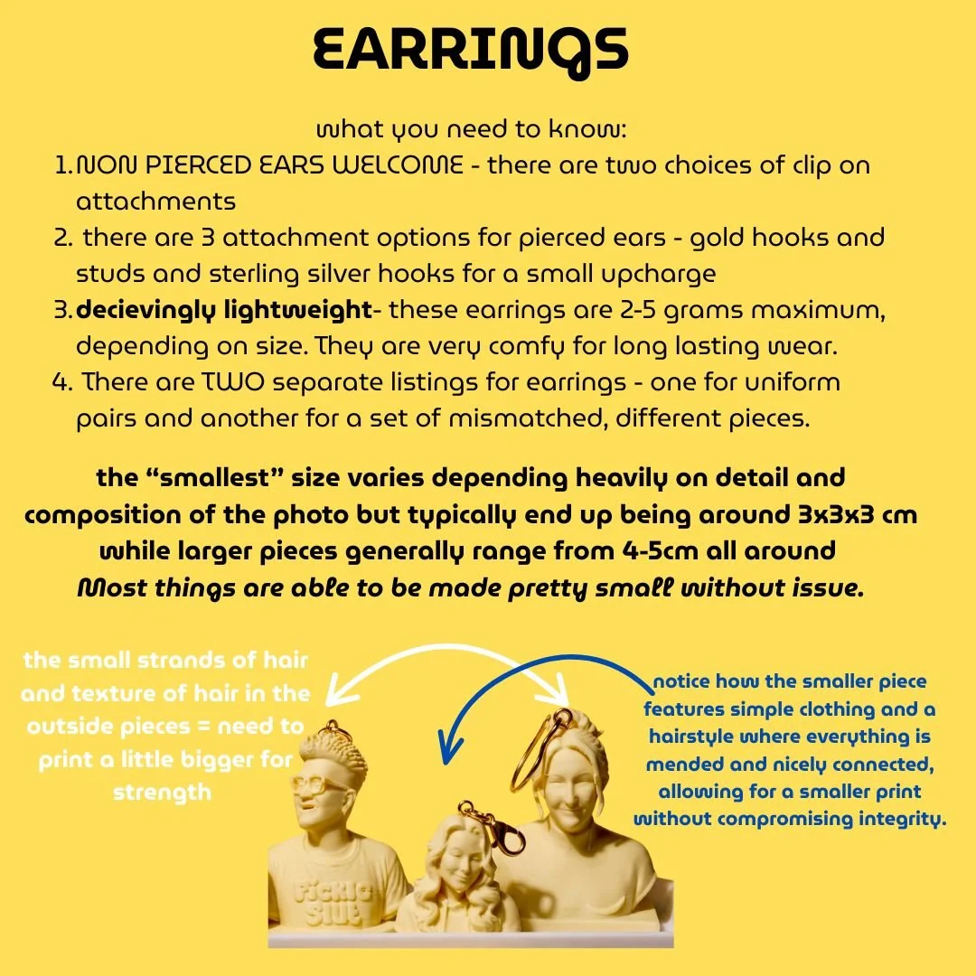 CUSTOM EARRINGS Butter Sculpture Edition