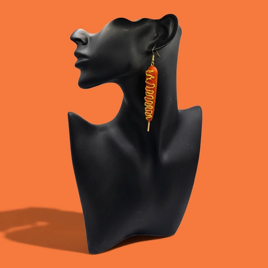 Corn Dog Earrings