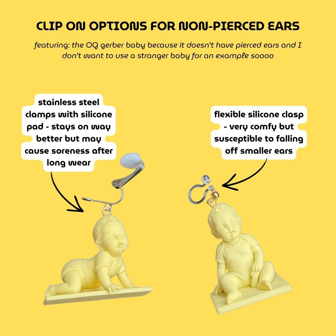 CUSTOM EARRINGS Butter Sculpture Edition