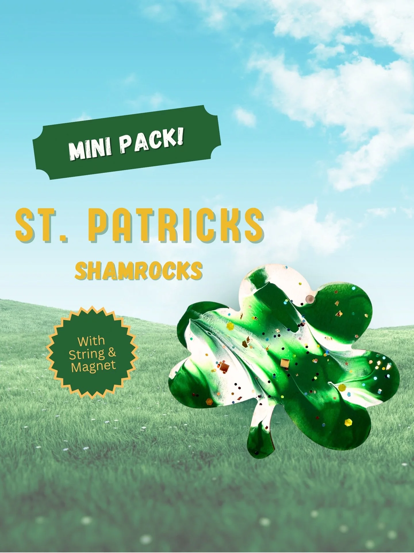 ☘️ Shamrock Mini Pack is LIVE! 
COMMENT &ldquo;SHAMROCK&rdquo; &amp; we will DM the link

Introducing our Shamrock Mini Pack: 
Create a one-of-a-kind St. Patrick&rsquo;s Day keepsake painted by your dog using our mess-free process that keeps the fun 