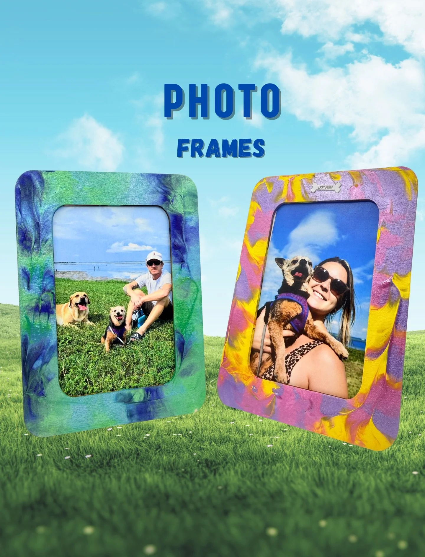 ✨In honor of National Pet Parent&rsquo;s day✨ We introduce our super cute photo frames kits!

Using our mess-free process, your dog creates a one-of-a-kind frame to house your favorite photo furever 🥹

🎨 Color Options:
&bull; Blue, Metallic Teal &a