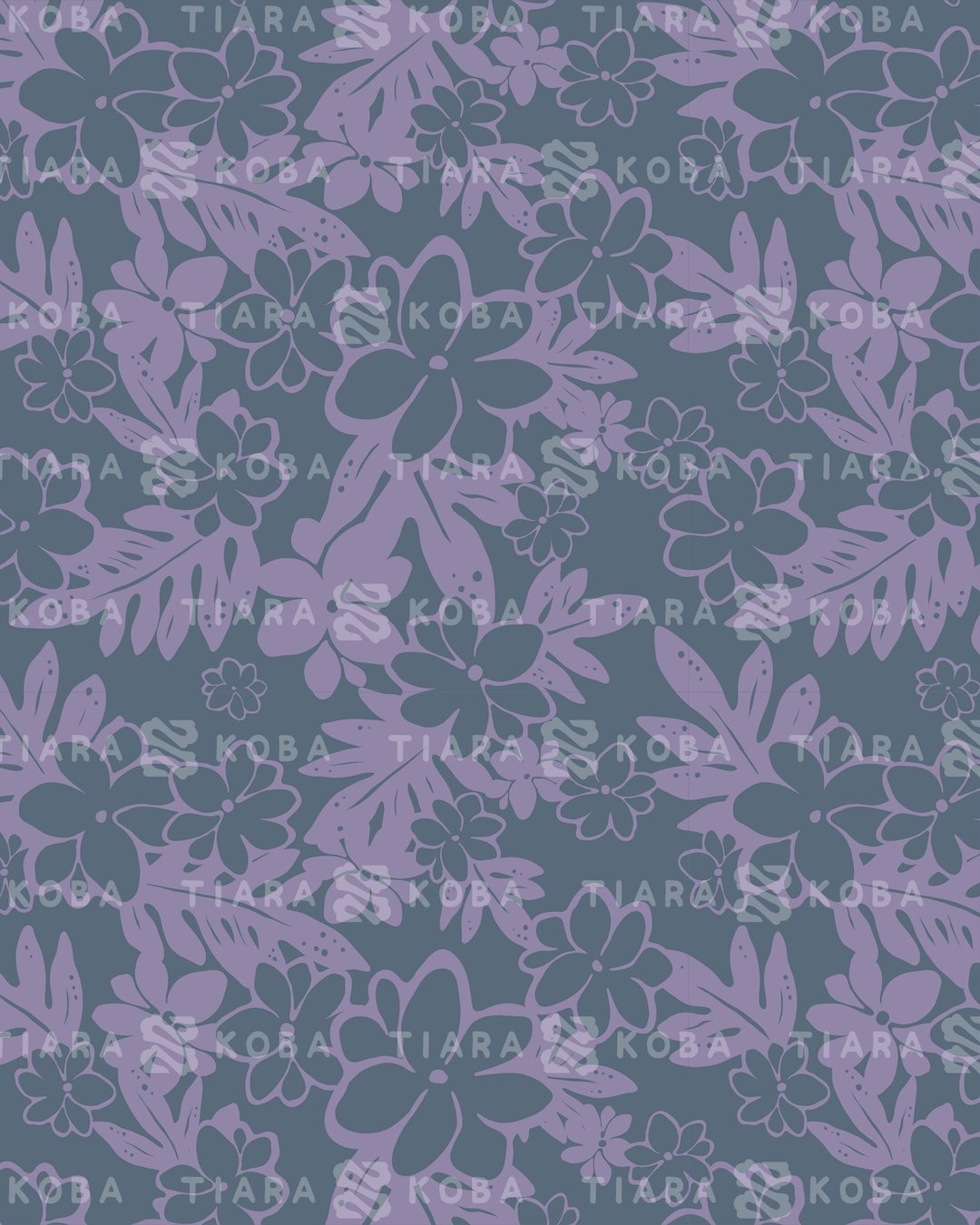 Slate - Laua'e Pikake Surface Pattern Digital File