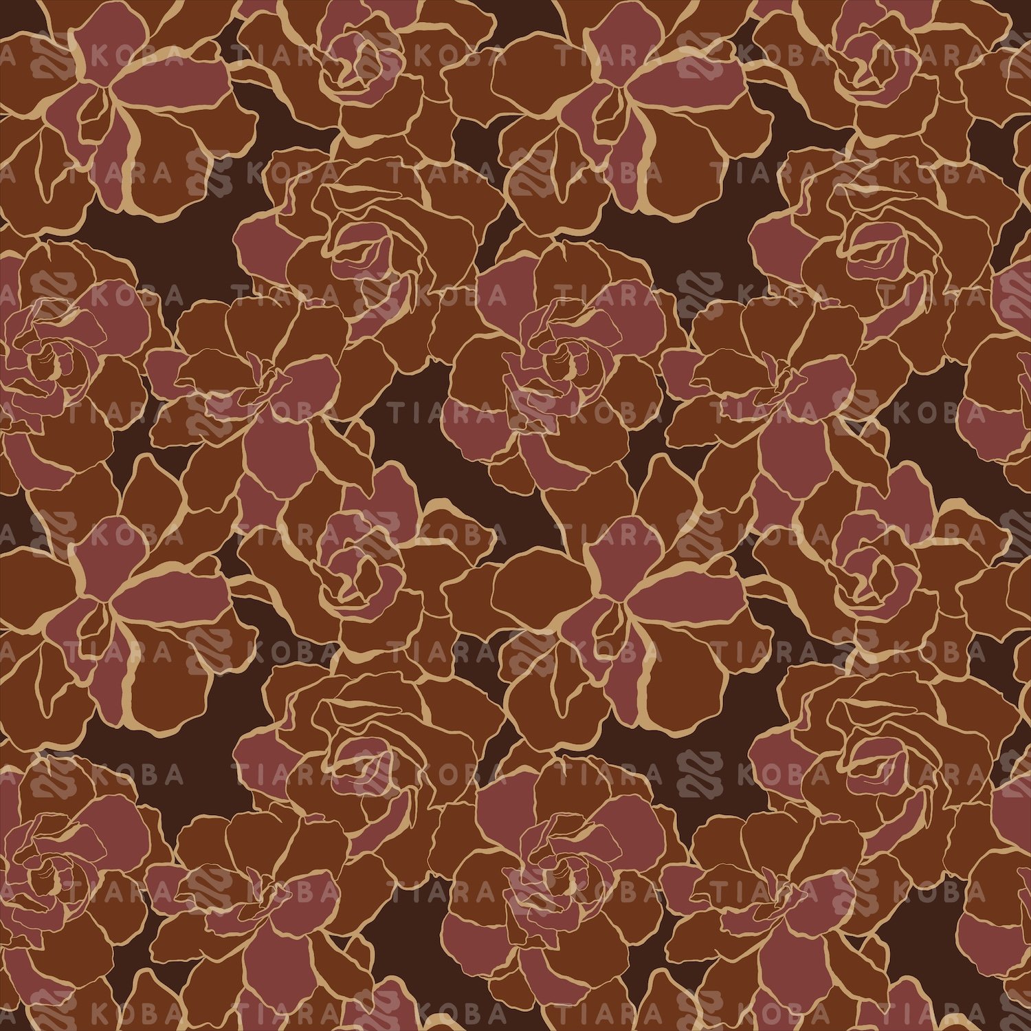 Garnet - Gardenia Surface Pattern Digital File