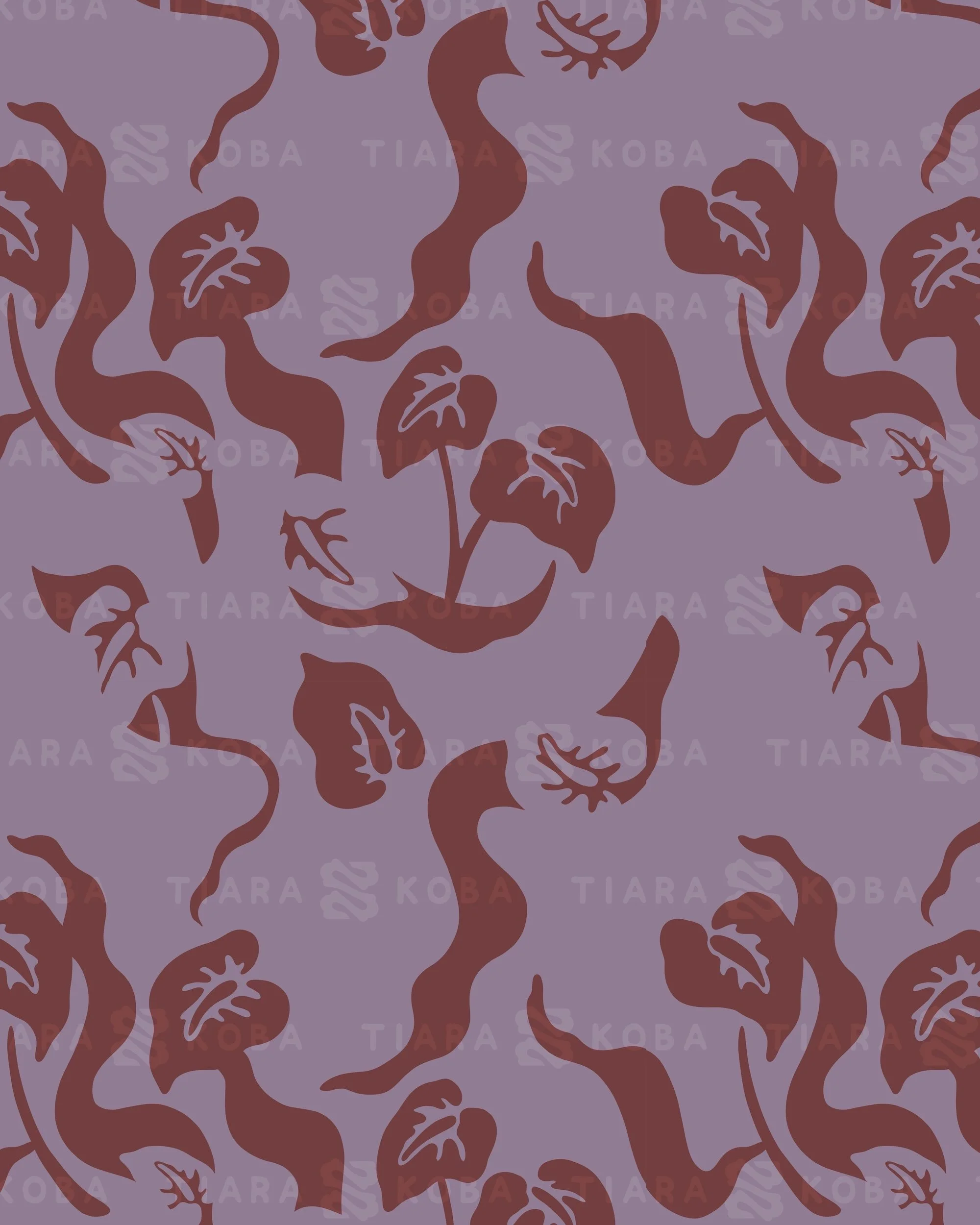 Heather Purple - Anthurium Dream Surface Pattern Digital File