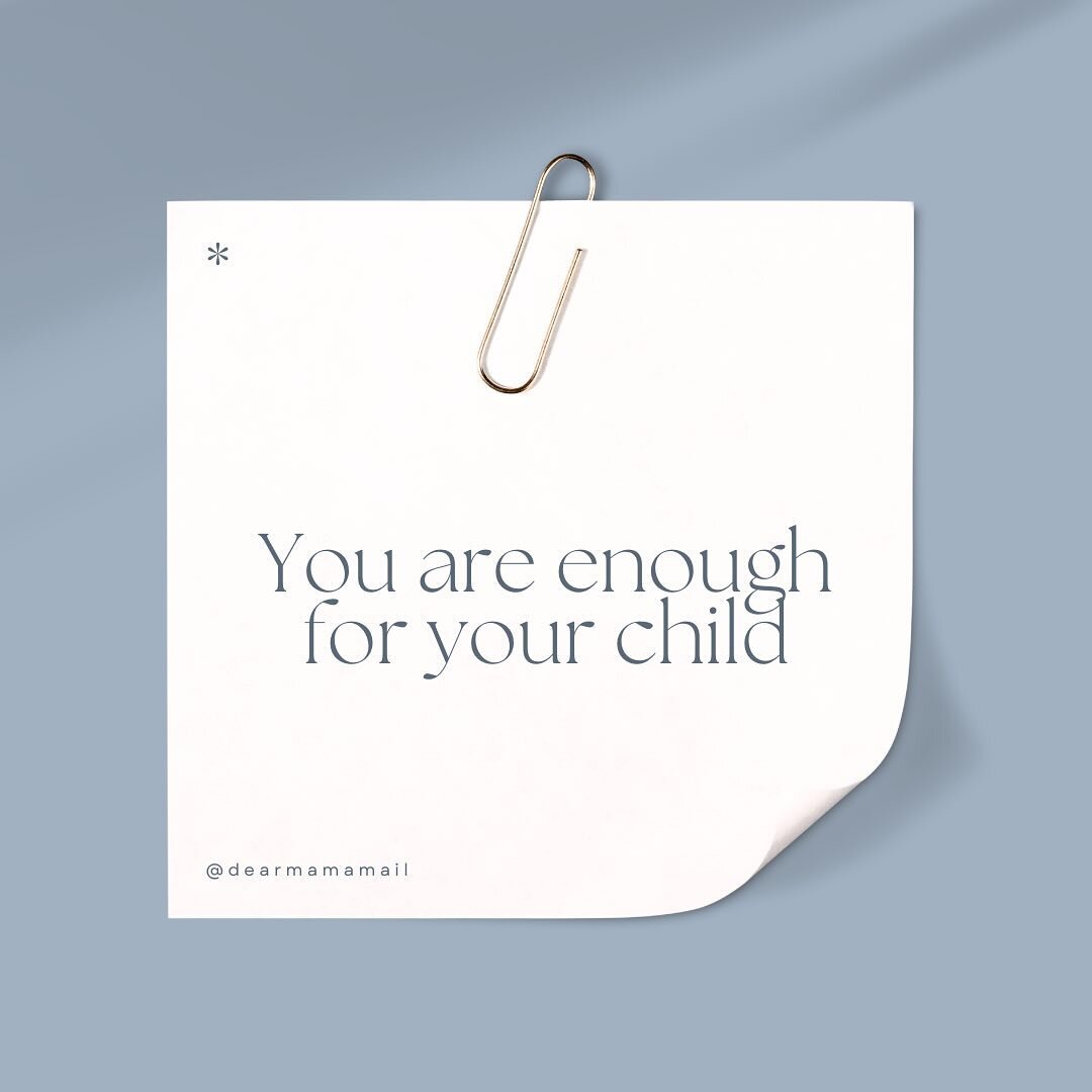 Maybe you feel like you are failing right now. Maybe you&rsquo;re so overwhelmed you don&rsquo;t know how to get back on track. ​​​​​​​​​Do you need this reminder today? 💓 You are enough for your child! You are capable of so much more than you give 