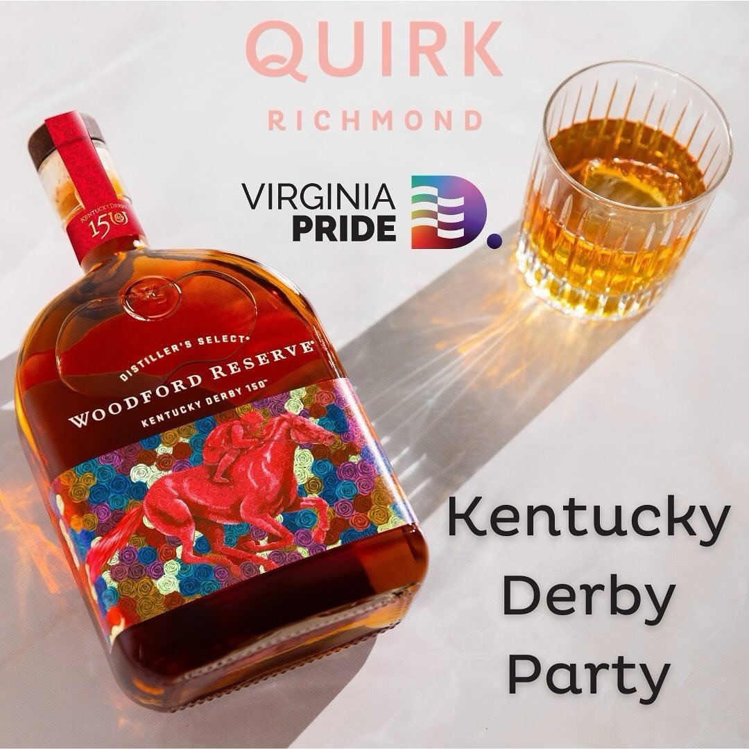 Quirk Hotel is Celebrating the 150th running of the Kentucky Derby with a fancy party to benefit VA Pride on Saturday, May 4! Enjoy watching the race, classic Derby drinks with Woodford, fun contests, and an over-the-top rose backdrop for photo ops. 