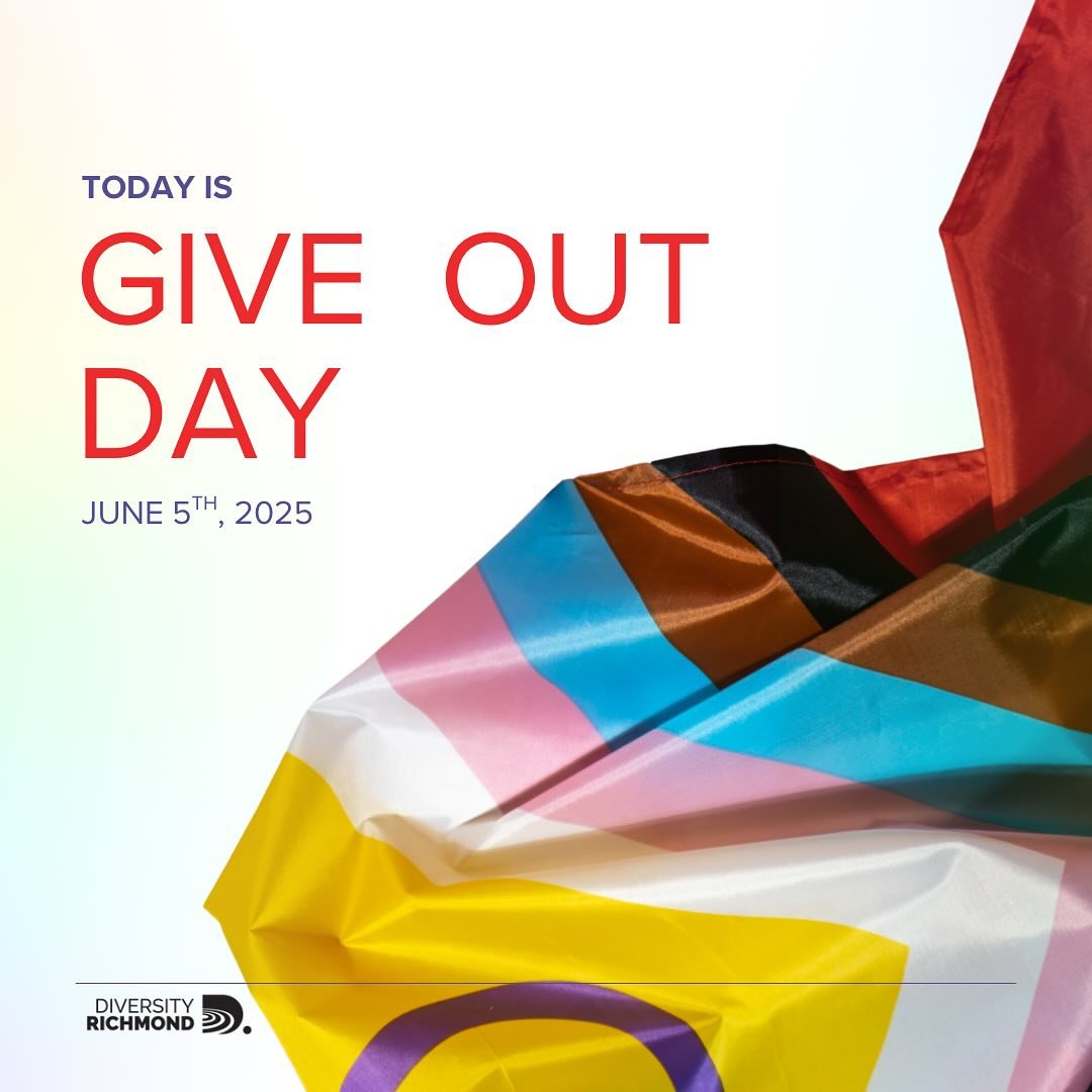 It&rsquo;s time to GIVE OUT for Diversity Richmond! Use the link in our bio &amp; story to donate and help us reach our goal&mdash;it helps us serve more LGBTQ+ people and expand our work! 

#giveoutday #giveout2025