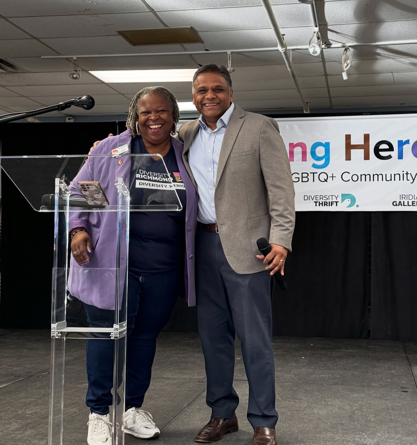 Mayor Danny Avula and Reverend Dr. Lacette Cross opened today&rsquo;s LGBTQ+ Leadership Summit on this beautiful morning!
