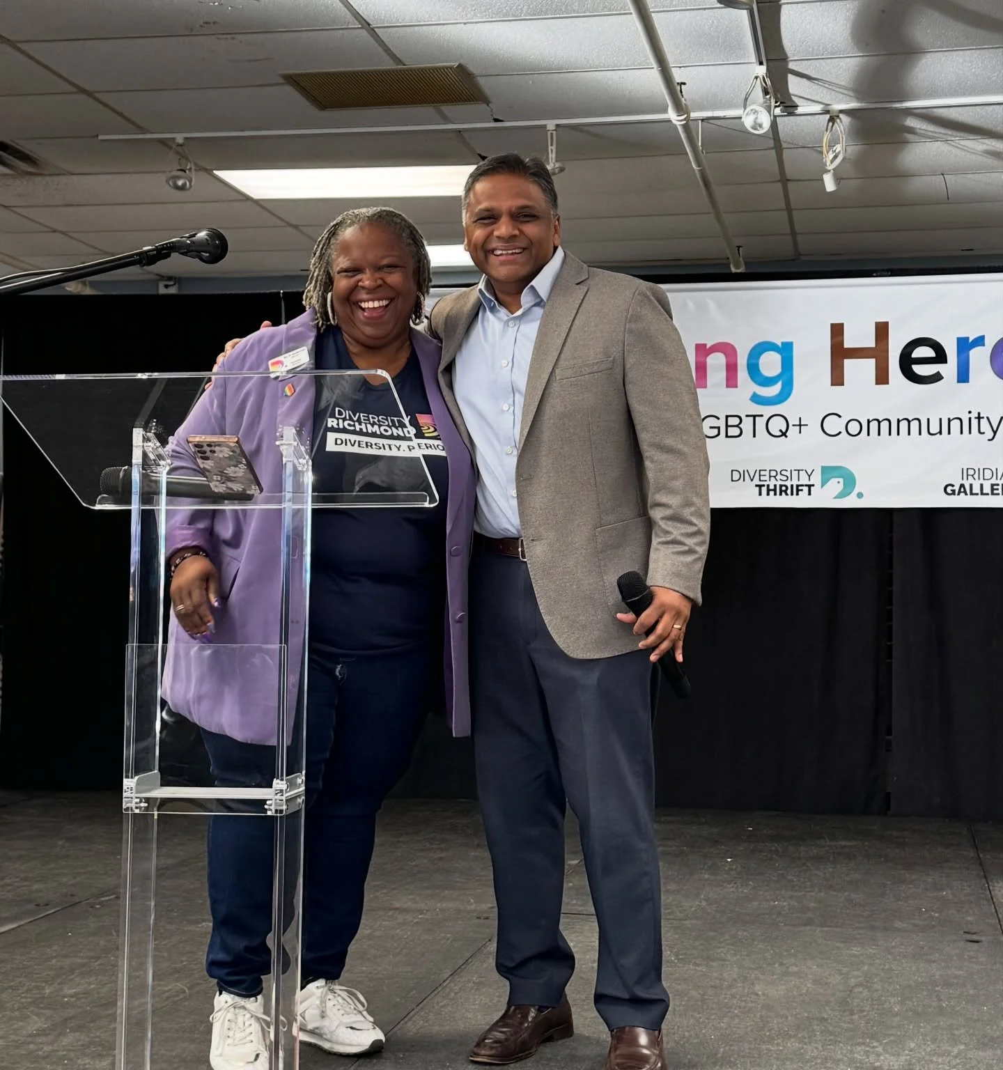 Mayor Danny Avula and Reverend Dr. Lacette Cross opened today&rsquo;s LGBTQ+ Leadership Summit on this beautiful morning!