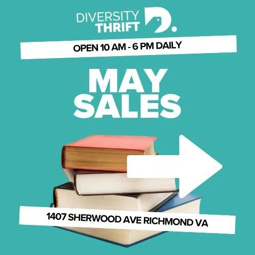 QUARTER SALES: Saturday &amp; Sunday, May 9th &amp; 10th, and 23rd &amp; 24th
💵 ONE DOLLAR CLOTHING SALE: Weekly, Tuesdays 4-5 PM and Fridays 10-11 AM
📚 BOOK BOX SALES: Weekly on Tuesdays
#thriftsales #thriftstorefinds
Open 10 to 6 daily at 1407 Sh
