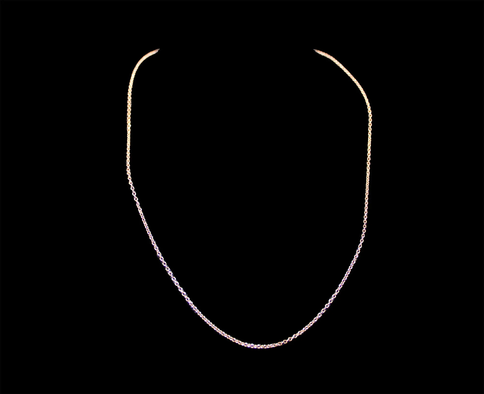 full view Antique Victorian 9K Rose Gold Twist Chain