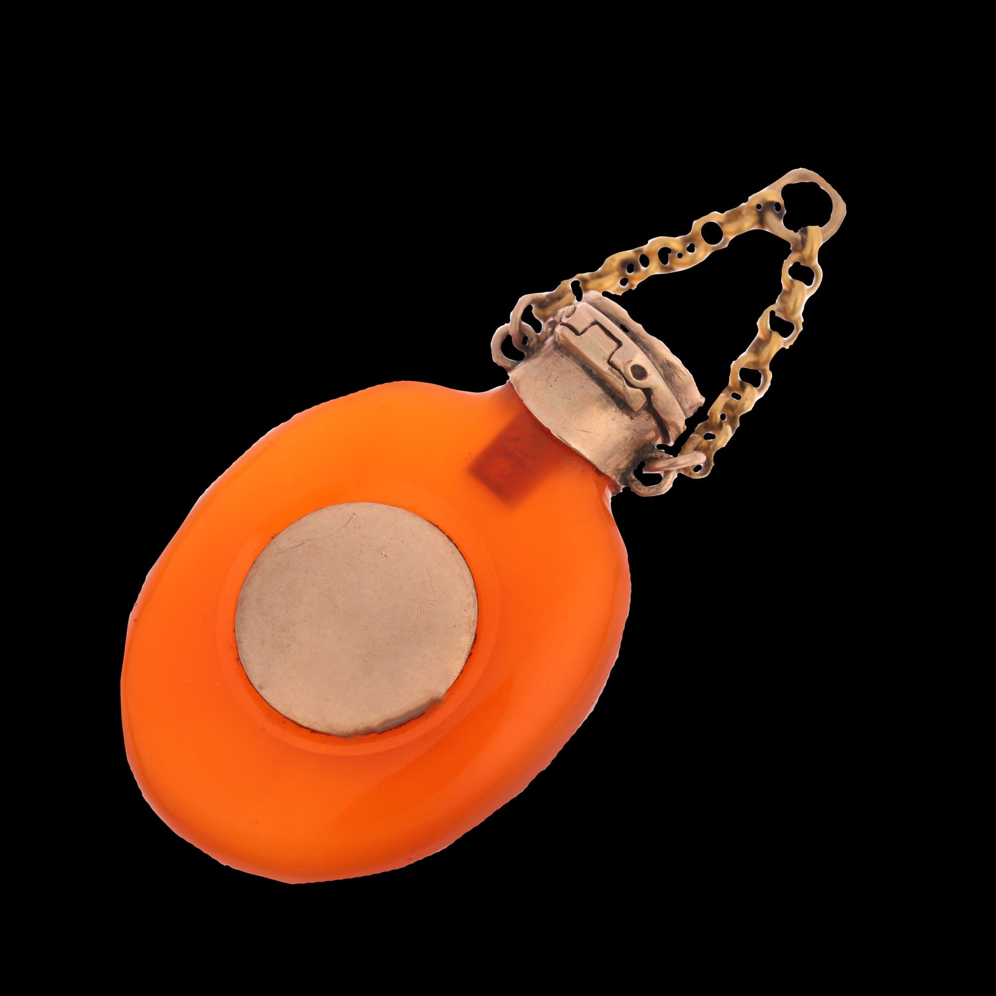 Georgian Carnelian Scent Flask with Gold mounts