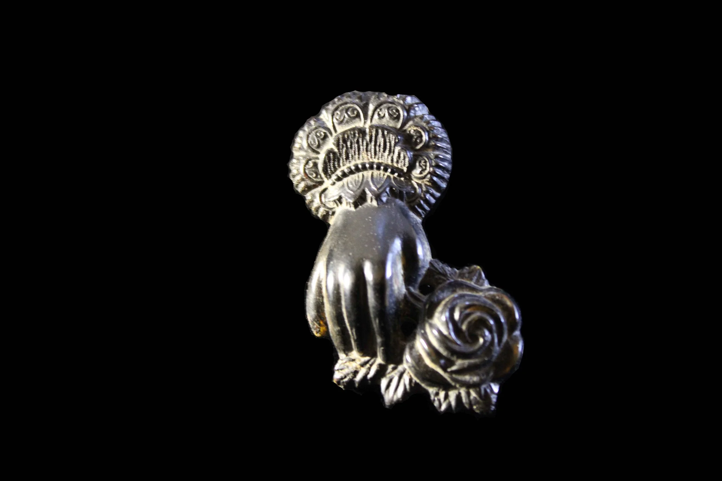 Victorian Jet Hand Pendant