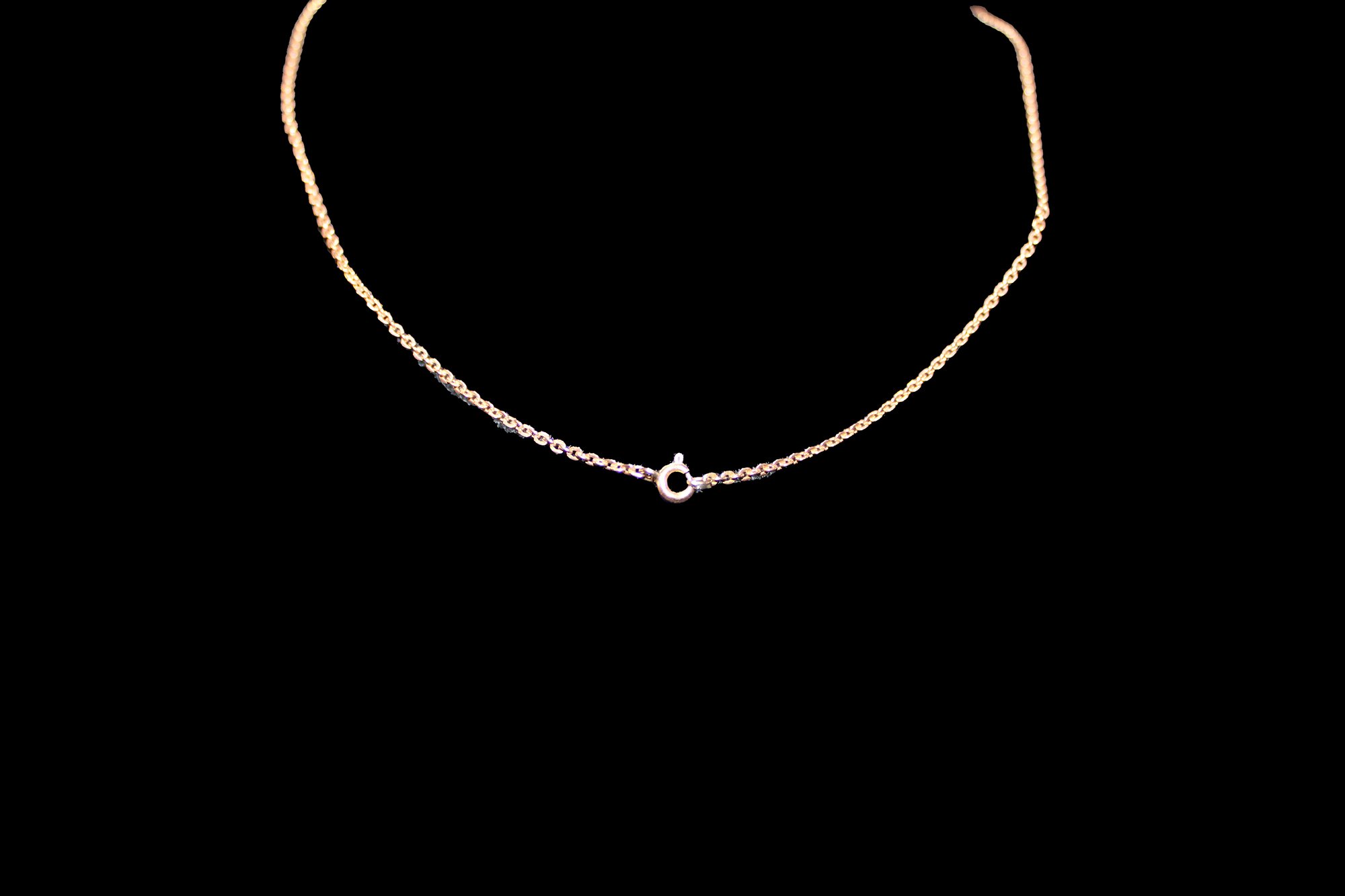 9K Rose Gold 19.5 inch Anchor Link Chain full clasp