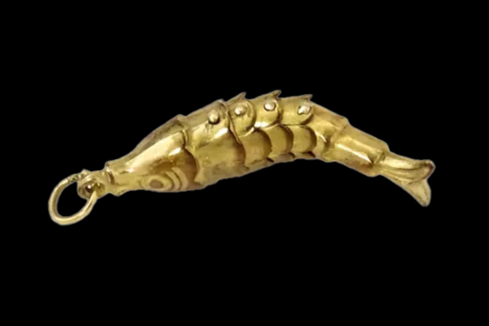 bottom view hallmarked articulated fish