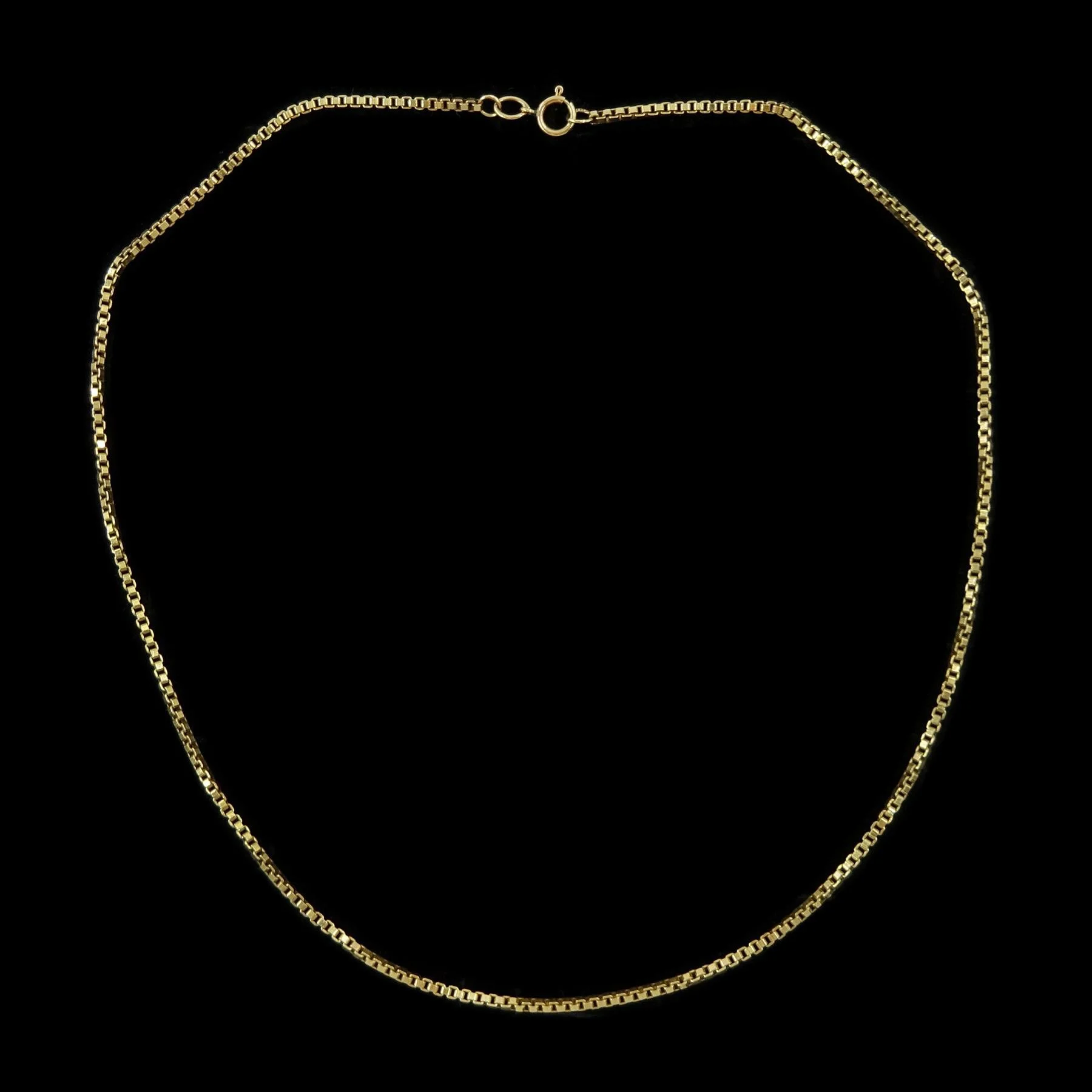 9K Gold Box Link Chain