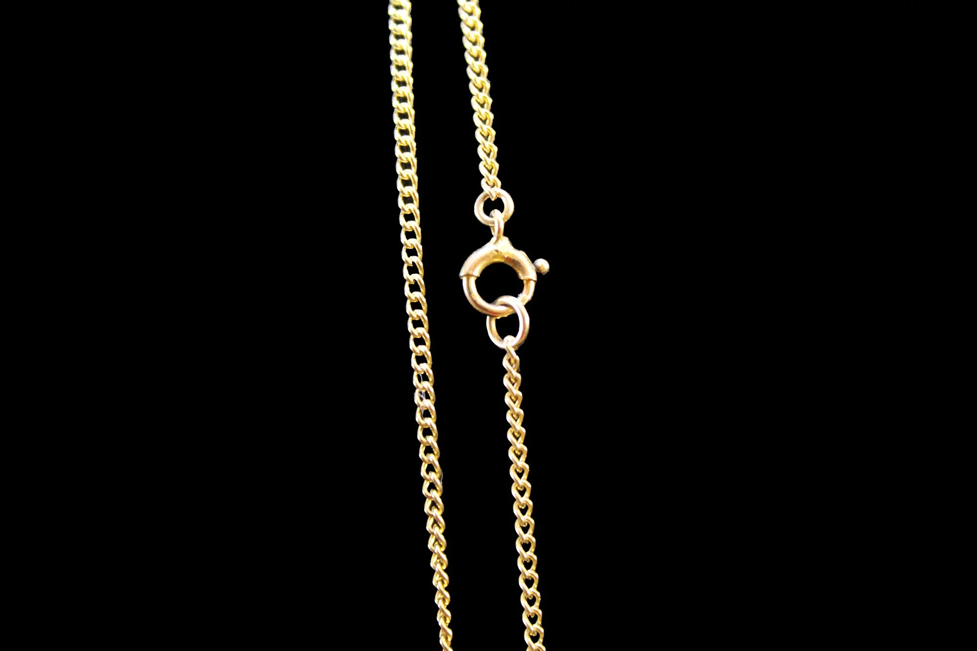 Substantial Vintage 9K Gold Curb-Link Chain