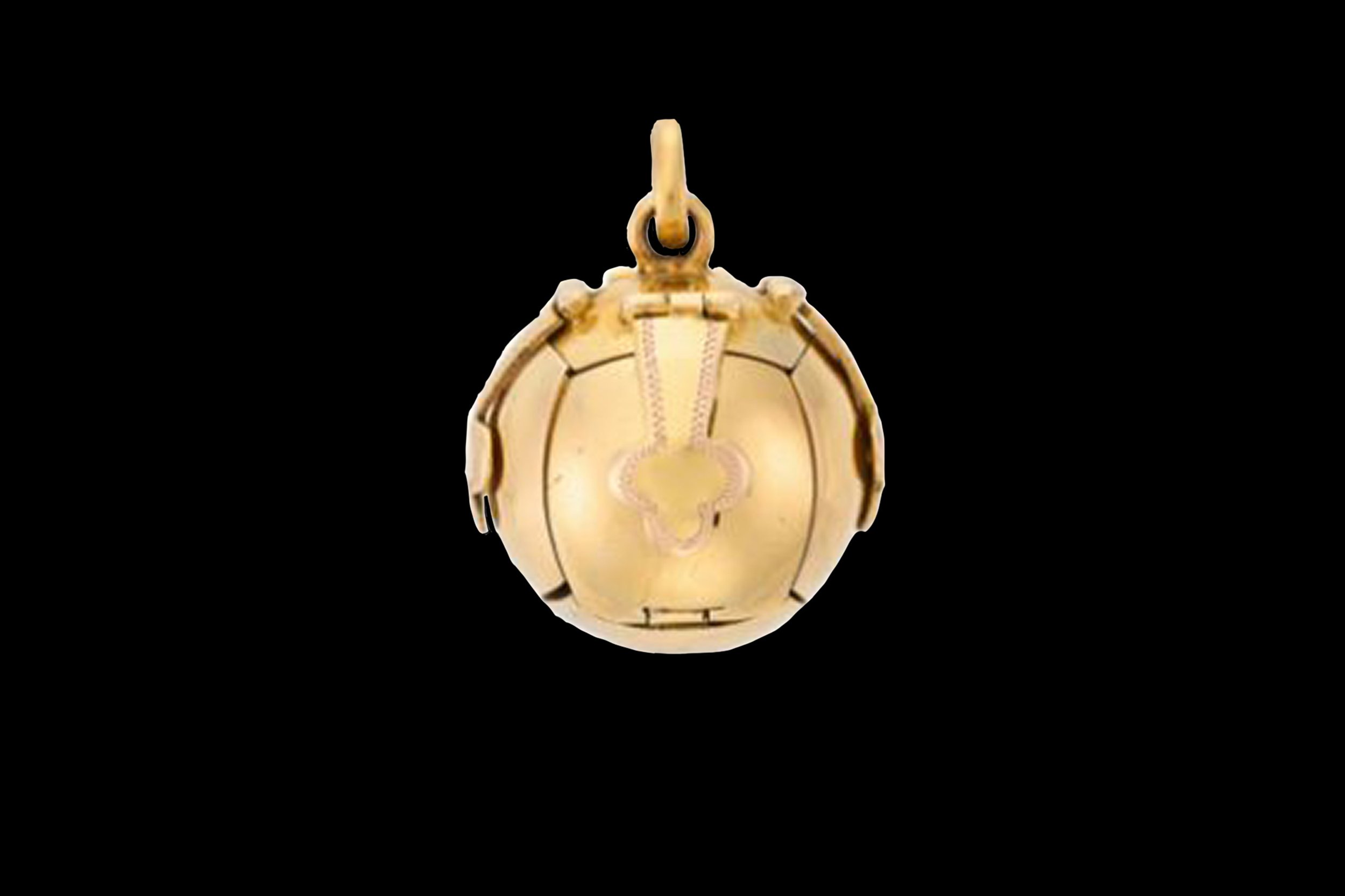 Masonic Golden Orb Charm - Unfolding Cross Pendant
