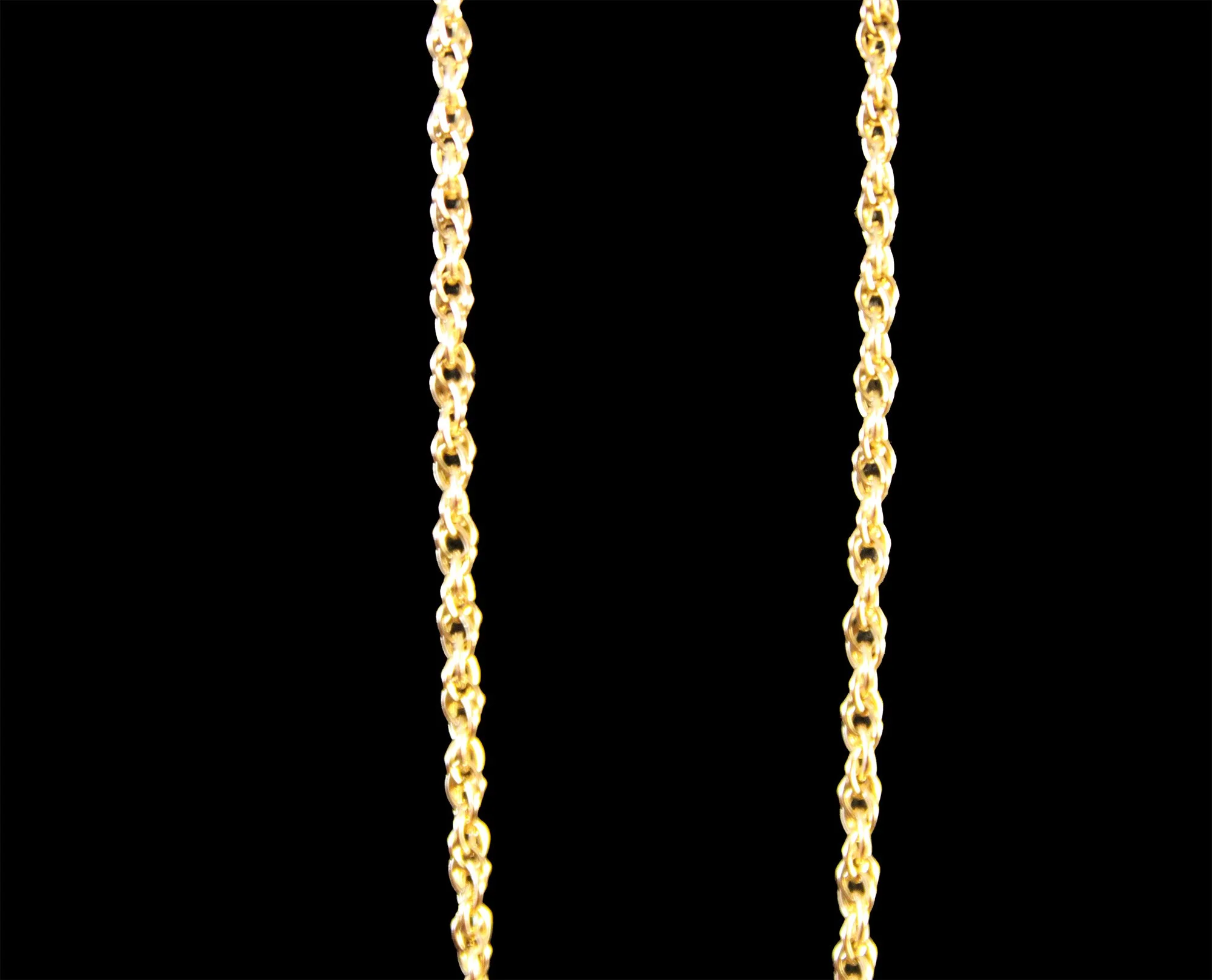 Vintage 9K Gold Fancy Twisted-Link Chain