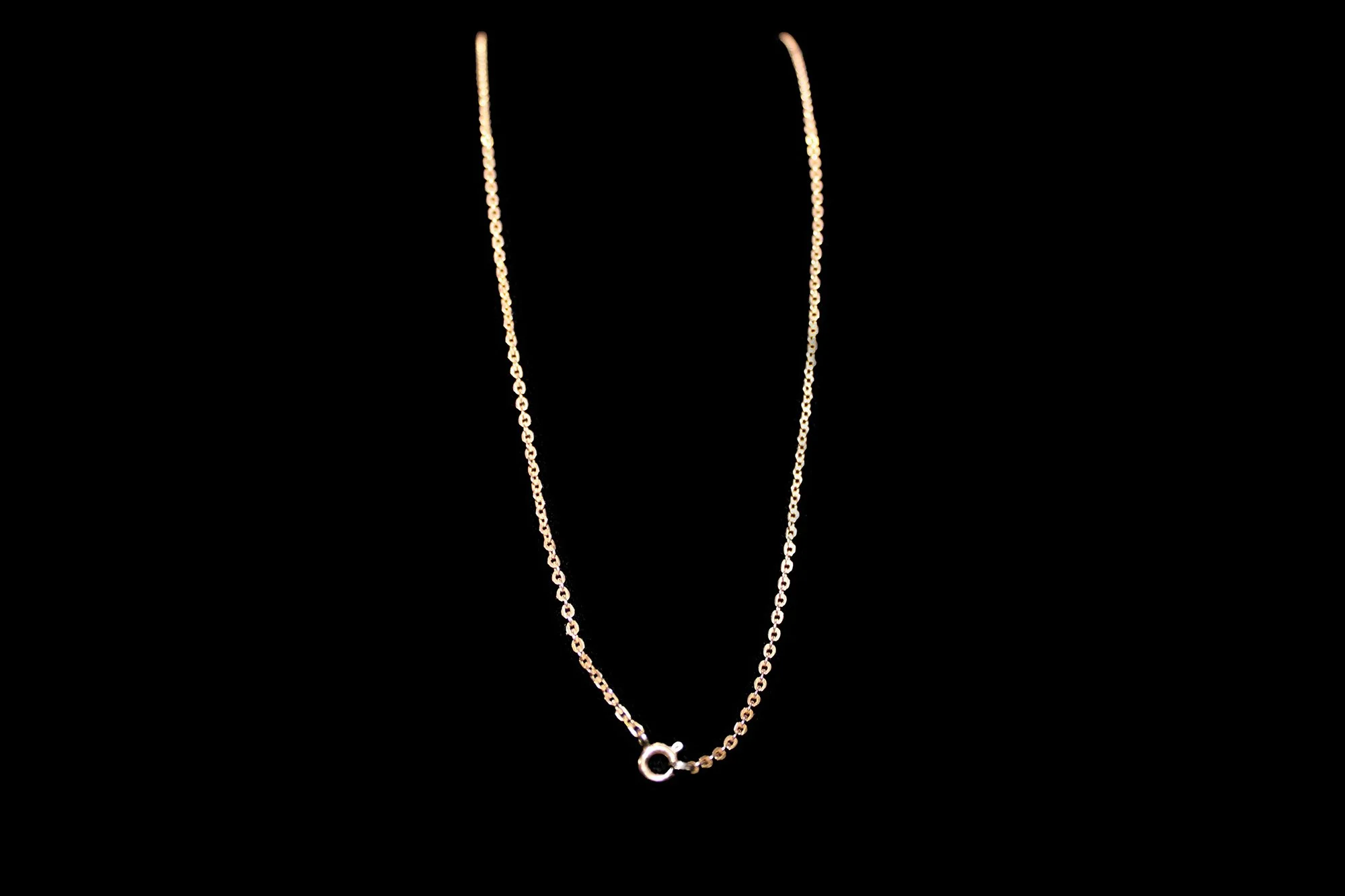 9K Rose Gold 19.5 inch Anchor Link Chain Full