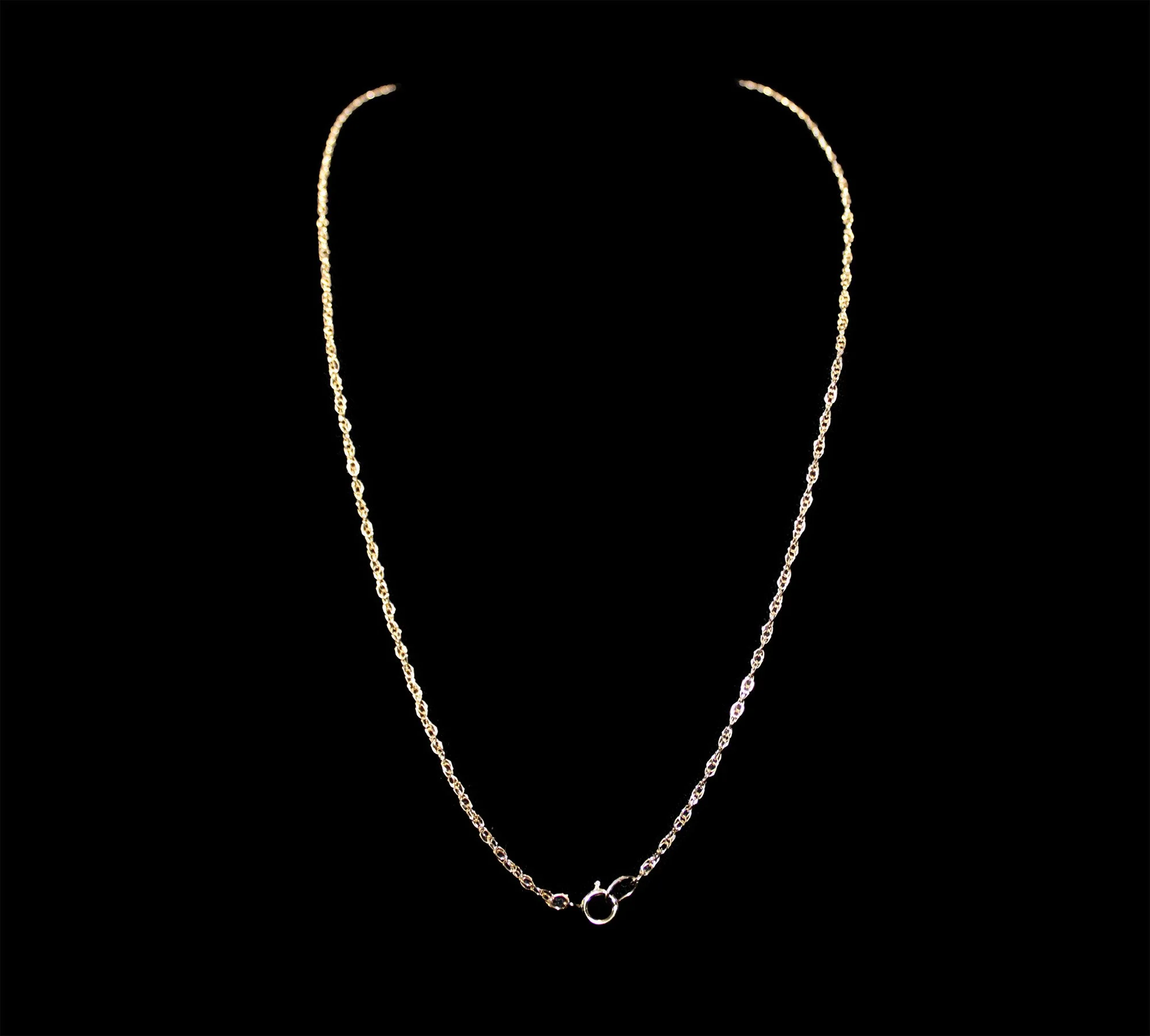 zoom out Antique Victorian 9K Rose Gold Twist Chain