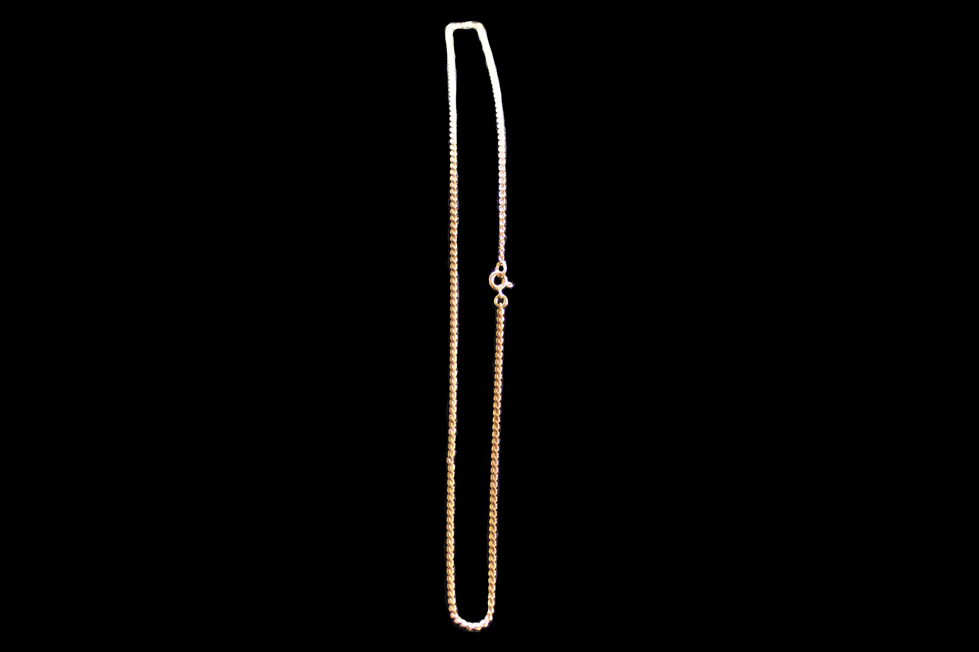 Vintage 9K Gold Curb-Link Chain — 15.5 Inches