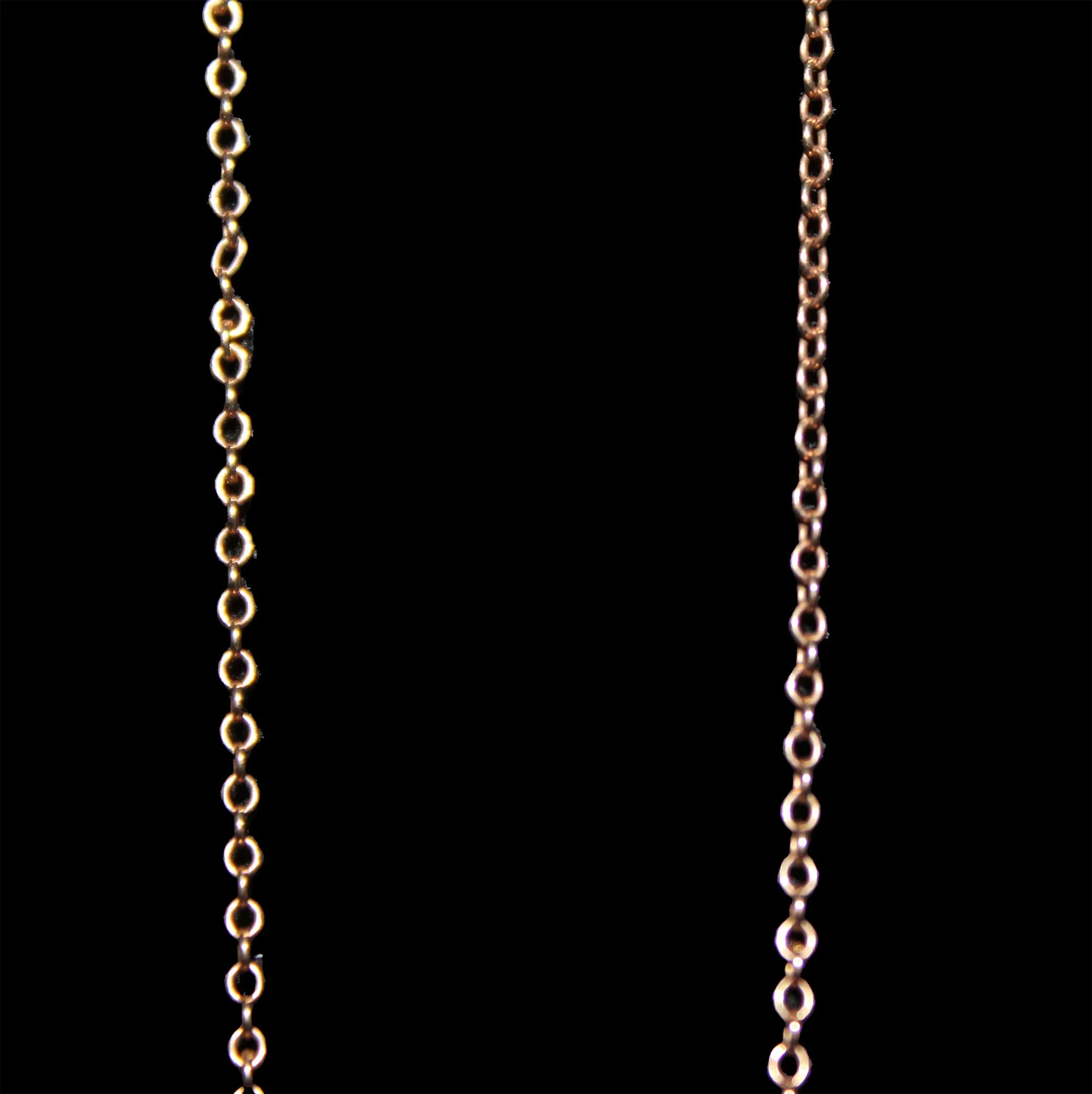 Antique Victorian 9K Rose Gold Round Chain