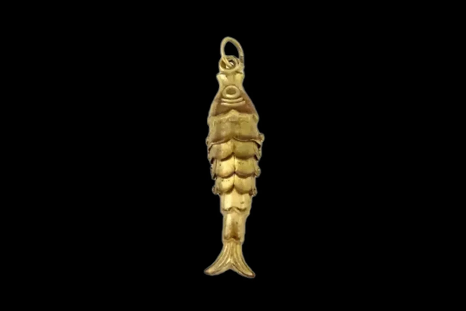 full view hallmarked articulated fish