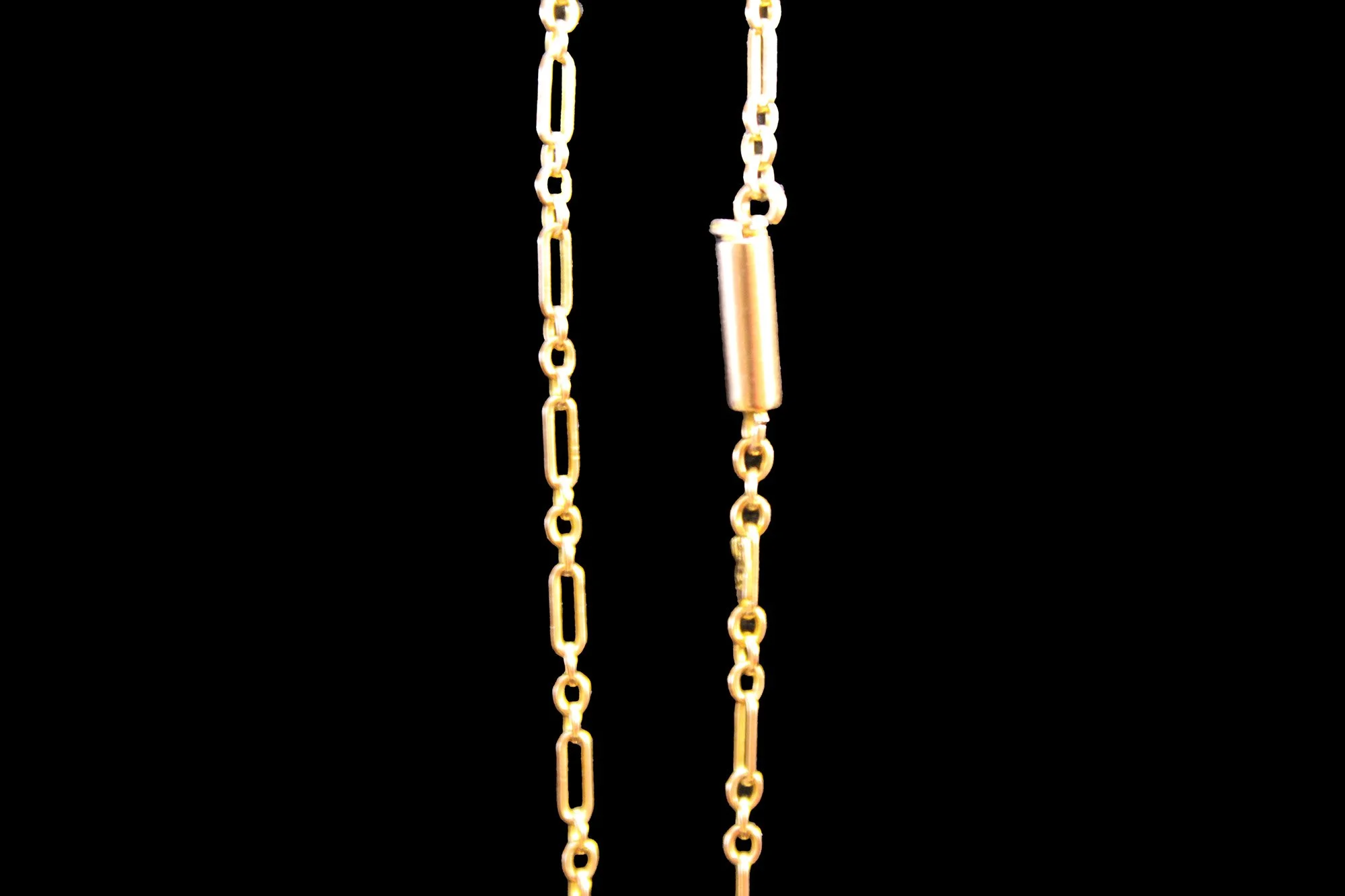 Victorian 9K Gold Fancy Elongated-Link Chain