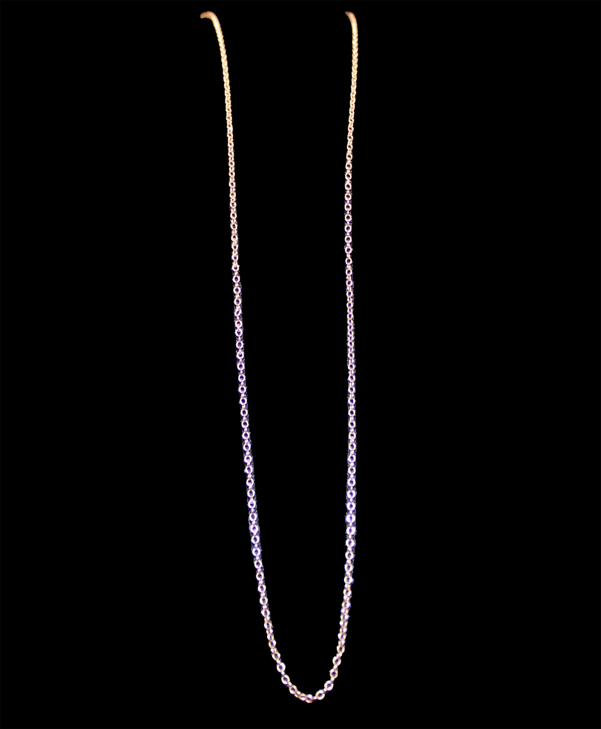 links Antique Victorian 9K Rose Gold Twist Chain