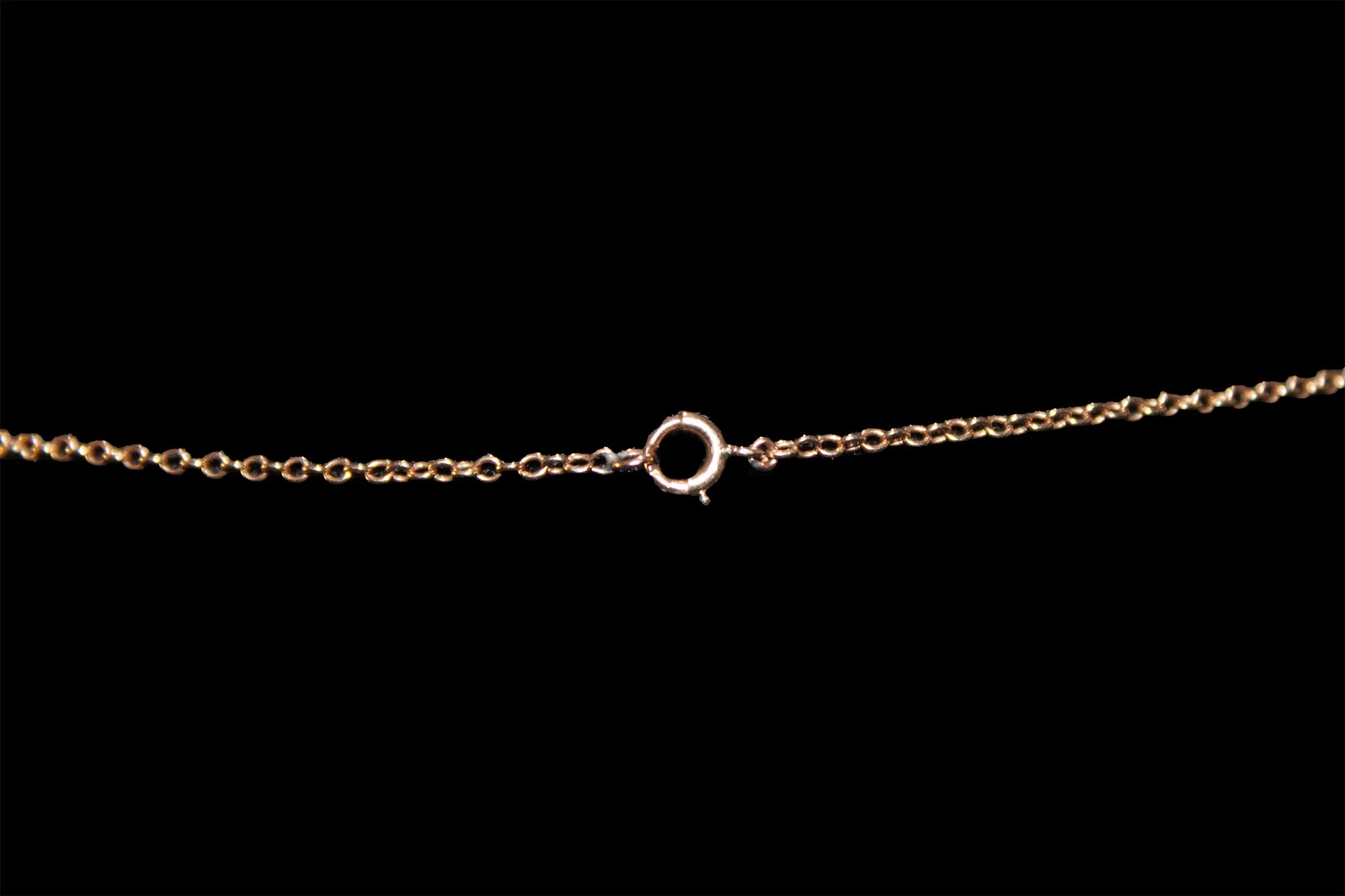 close clasp Antique Victorian 9K Rose Gold Twist Chain