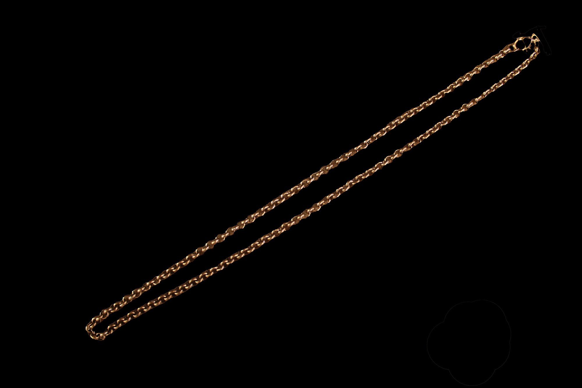 9K Gold 18 inch Antique Belcher Chain