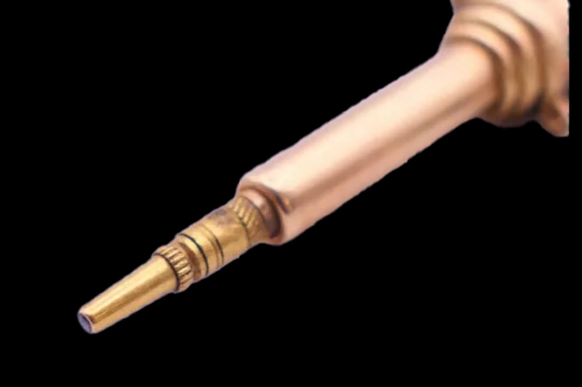 Victorian gold propelling pencil detail mechanism