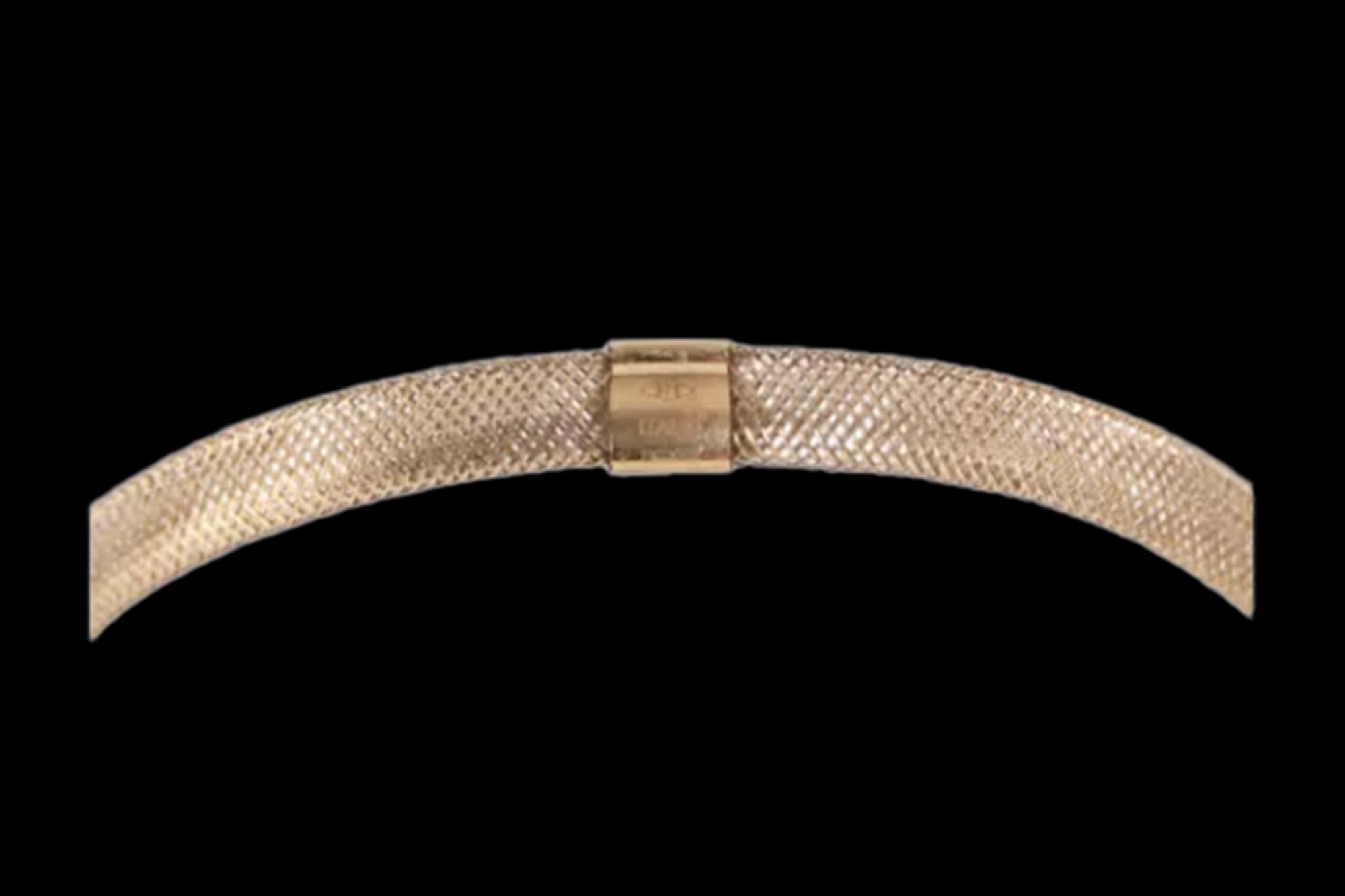 9K Gold Mesh Bangle