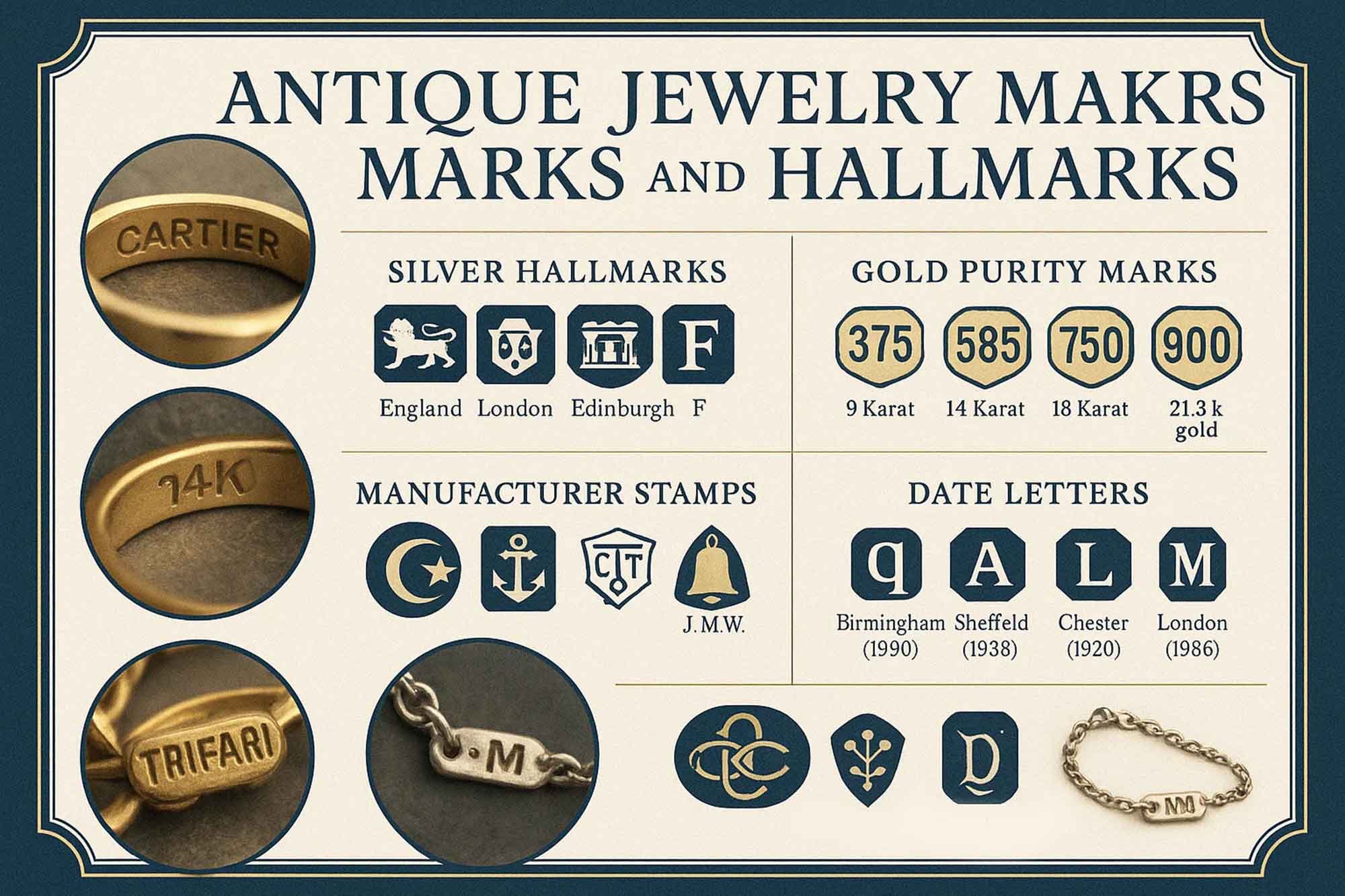 Antique Jewelry Maker's Mark