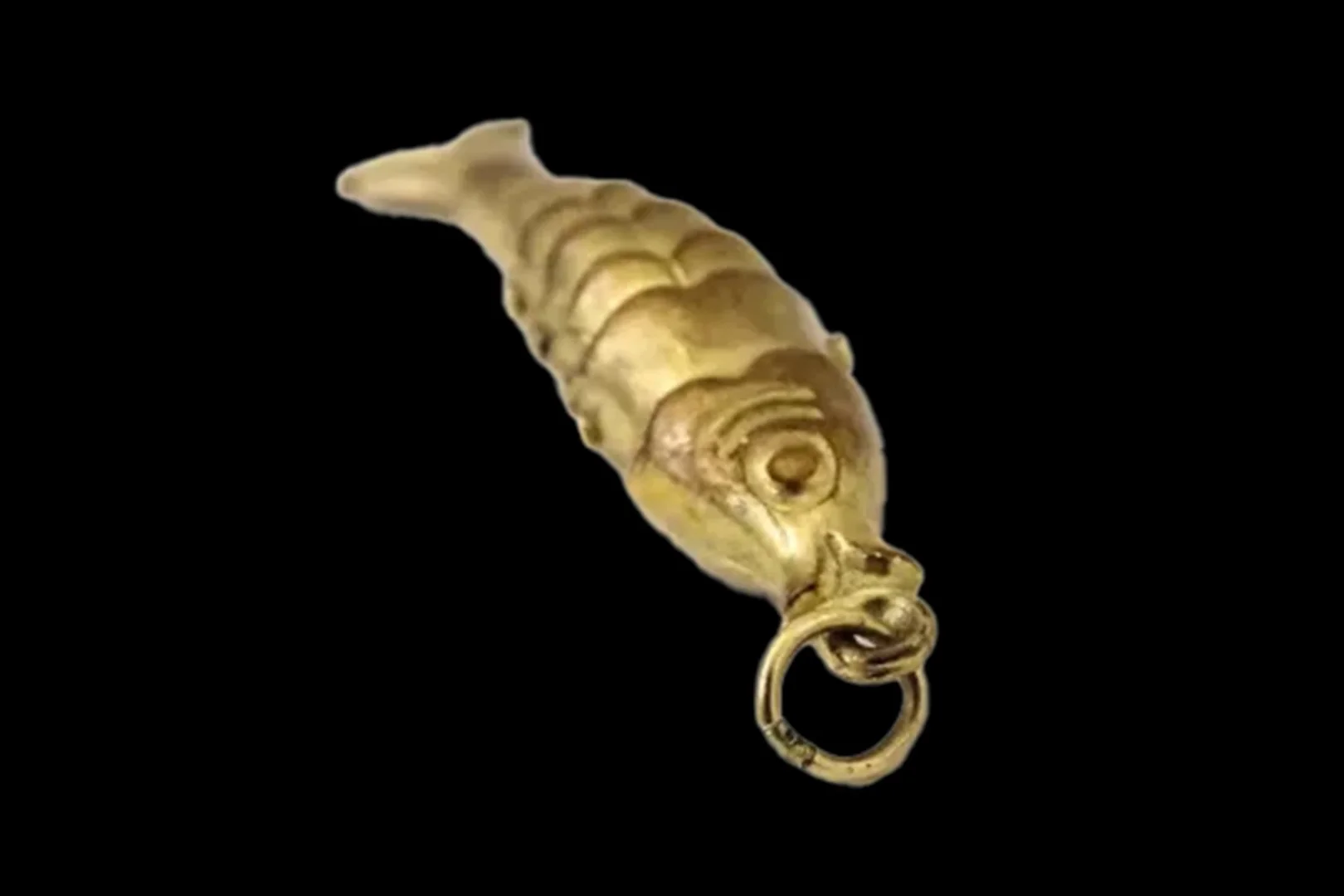 front view hallmarked articulated fish