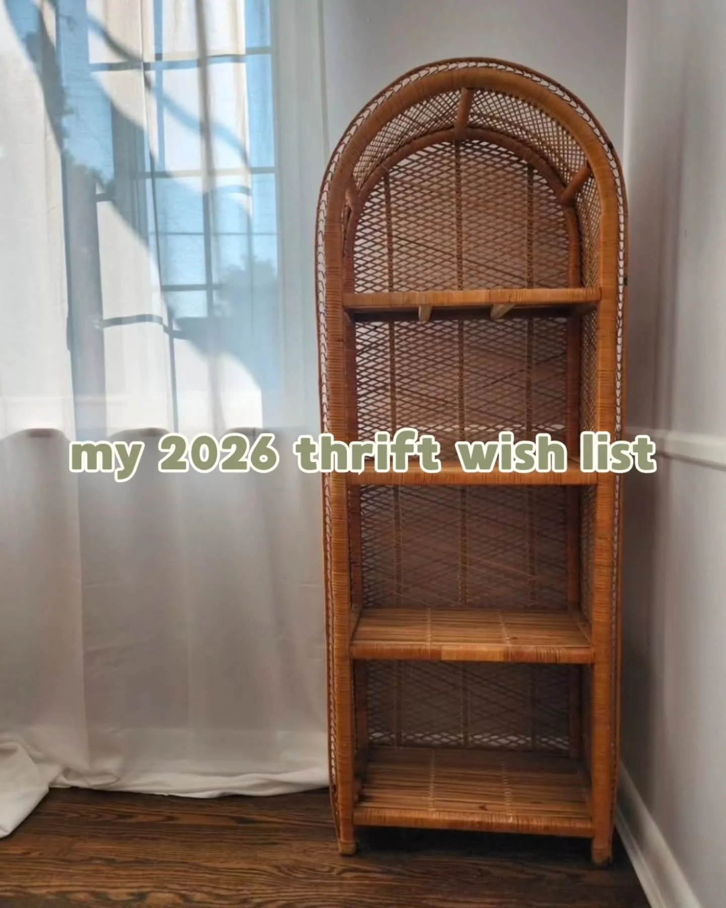 My list is soooo long, but I'm determined to make 2026 the year of creating the home I want with only secondhand pieces! Each one of these is not only a want, but helps me create a beautiful and yet functional space (except the boots, those are just 