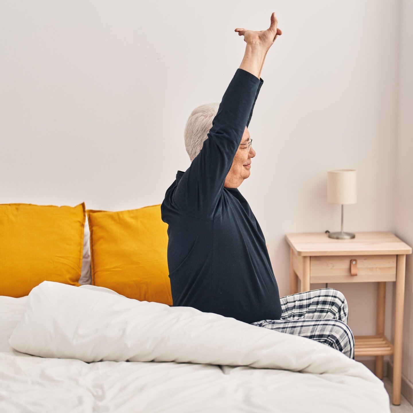 Getting out of the bed in the morning is a process. A long one which includes a lot of stretching. 9 Simple and Important Stretching Exercises for Seniors https://bit.ly/46Af0uP #agingwithattitude #aginginplace #independentliving #thrivinginmotion #c