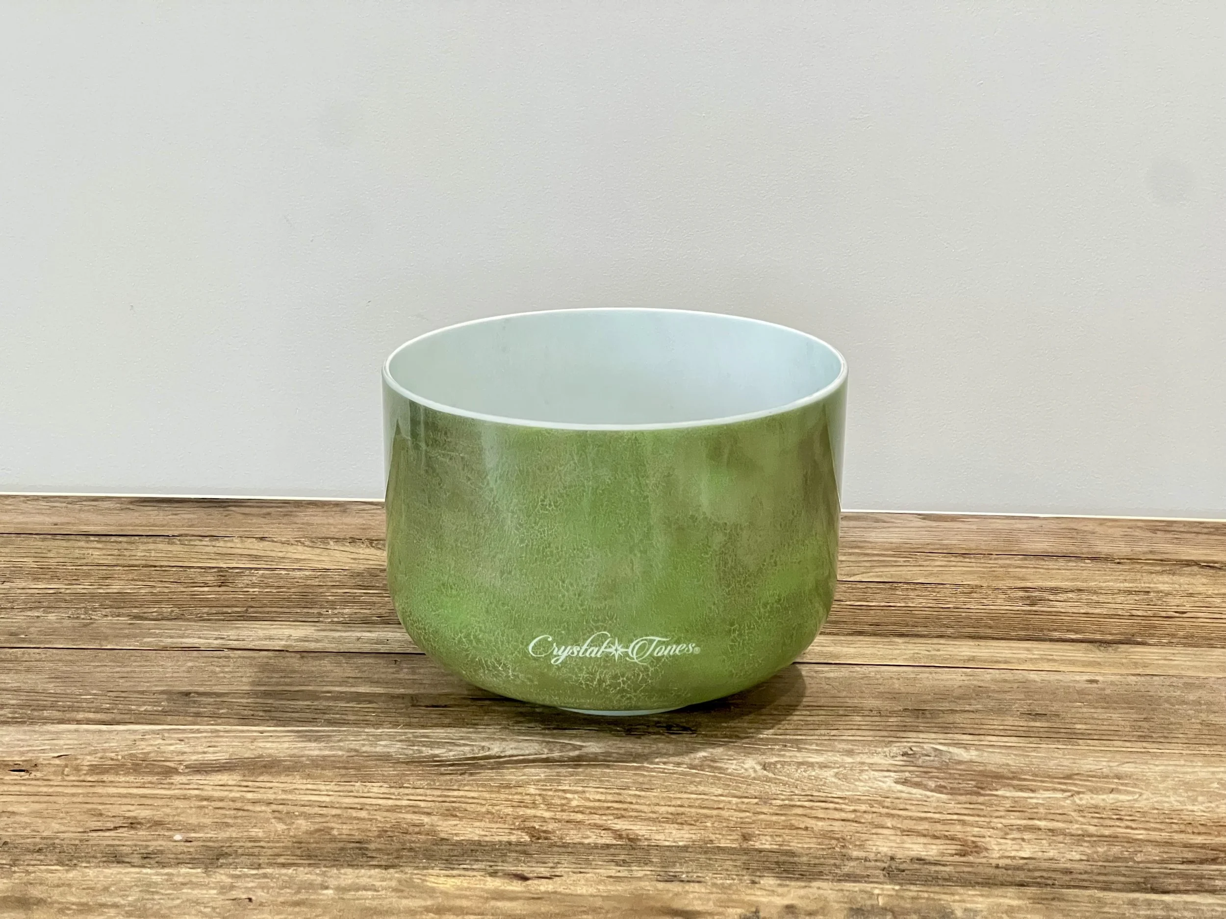 IMG_0704.jpeg 10" A# -15 Emerald Crystal Tones Singing Bowl
