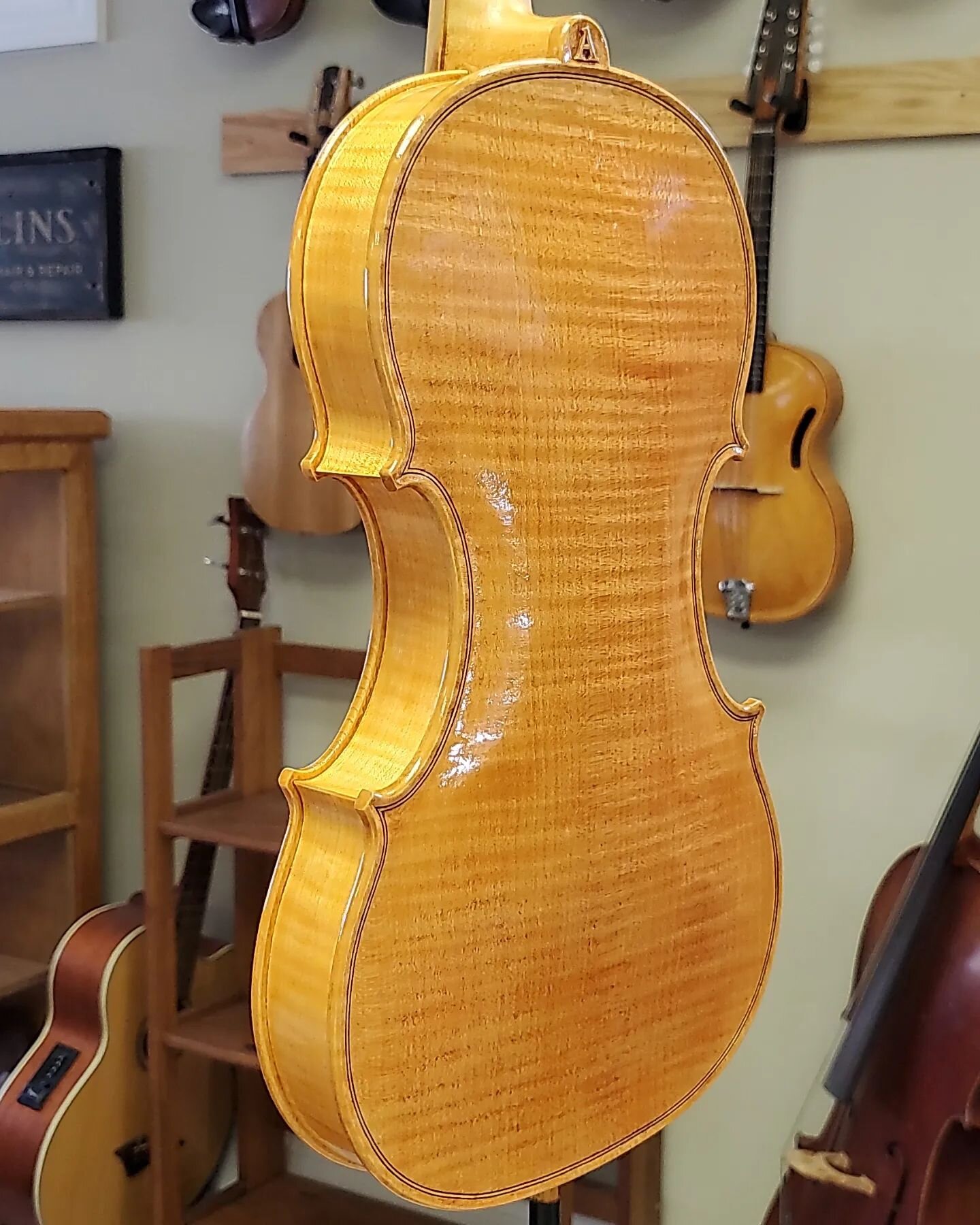 Just a couple more coats of color and then clear varnish for this one. Can't wait to hear it!
.
.
.
.
.
..
...
..
.
.
.
#luthier #luthiery #violin #mandolin #makersgonnamake  #handmade #art #woodworking  #indianapa #positivevibes