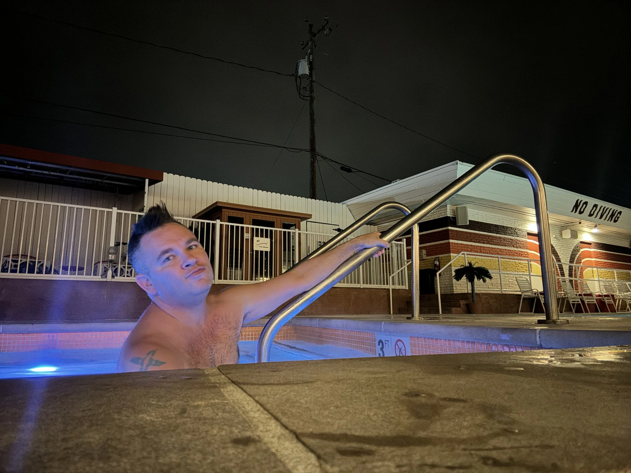  A view from the amazing hot tub at the motel! 