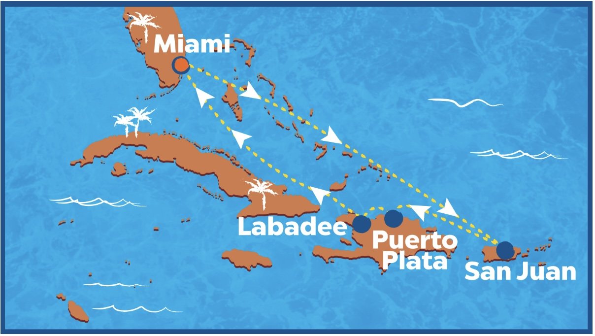  My cruise travels this month! 