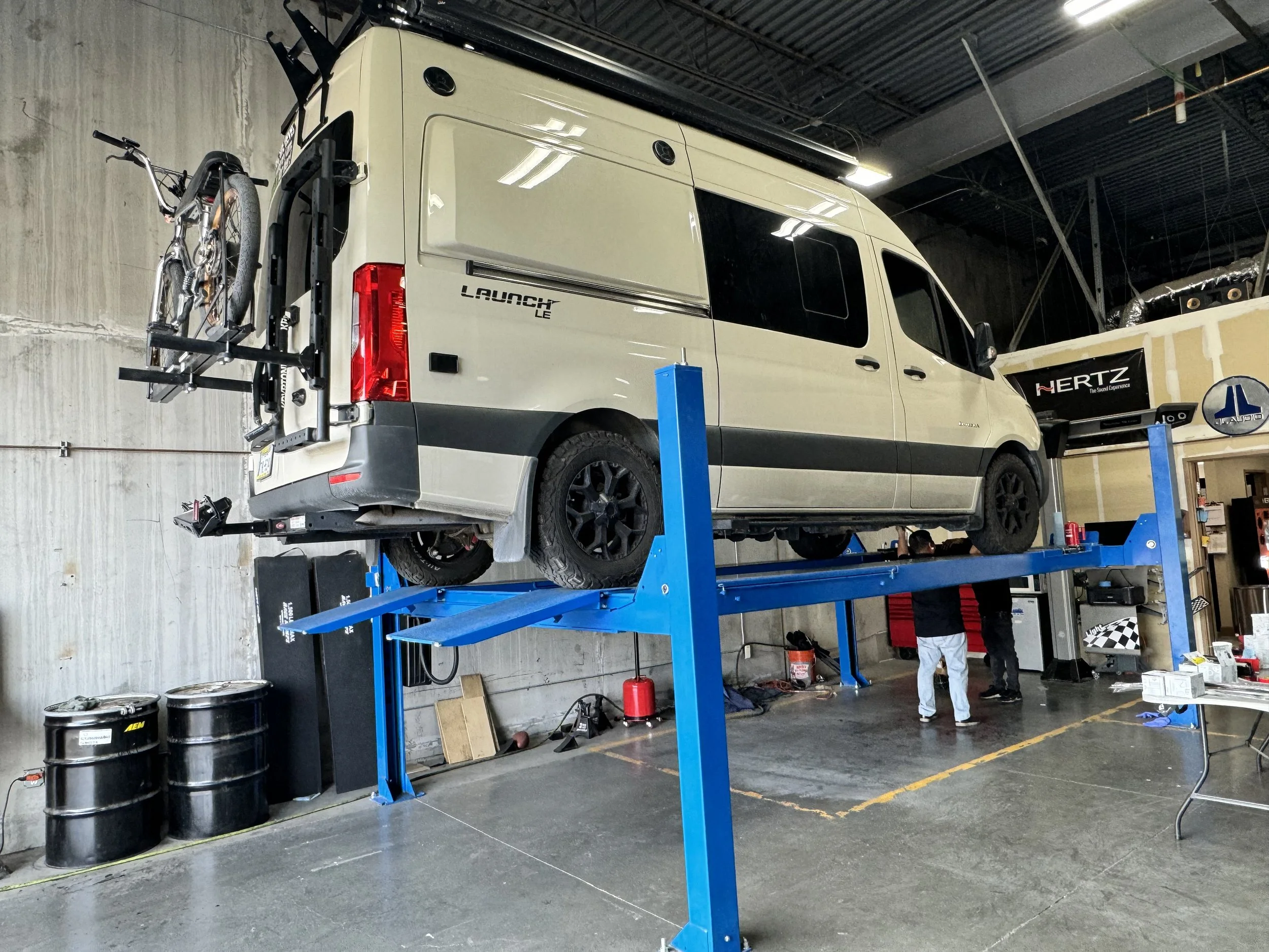  Don’t worry… just getting underglow lighting installed on Freida! 