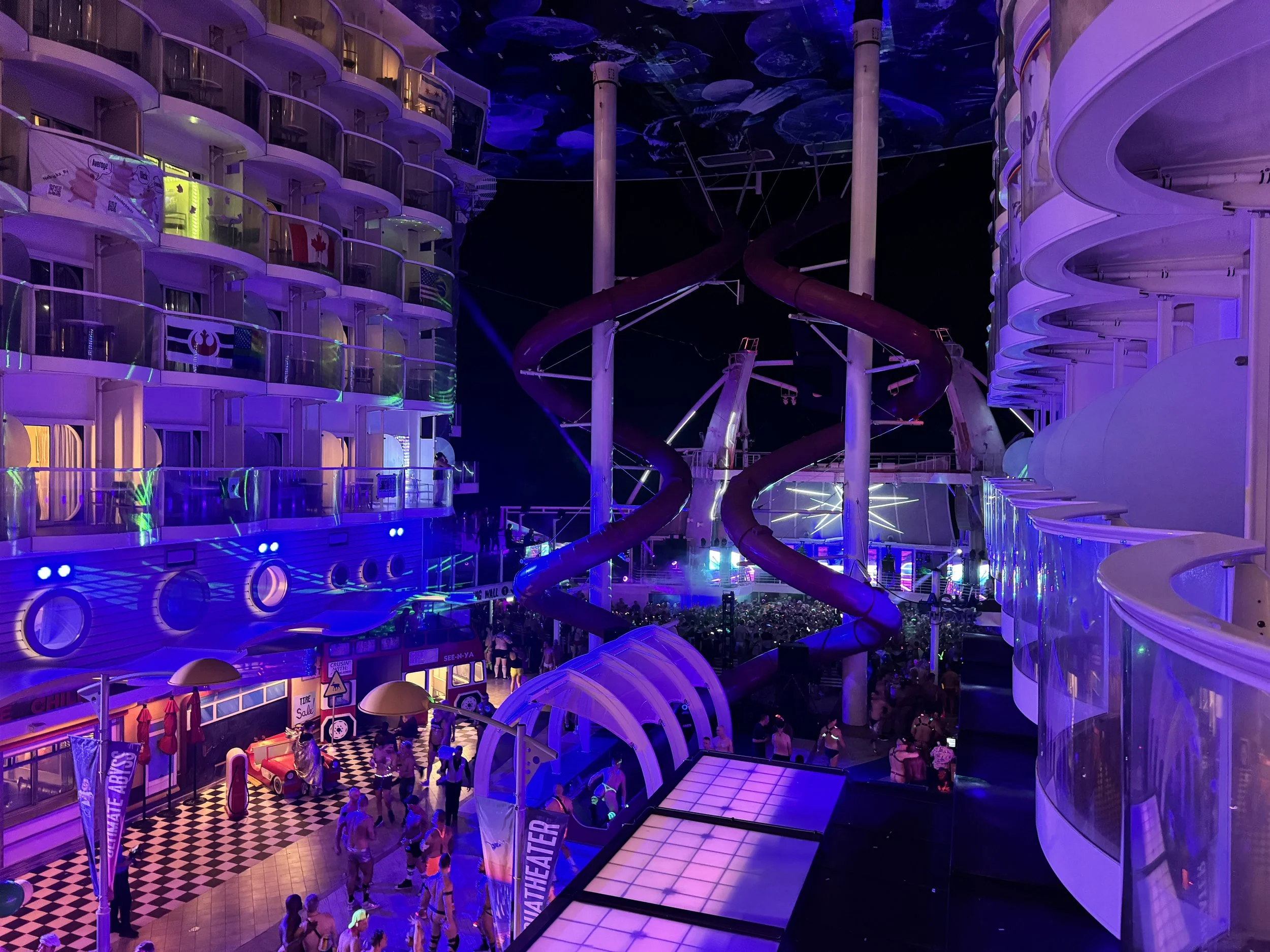  The view from my interior balcony room on the Atlantis cruise! 