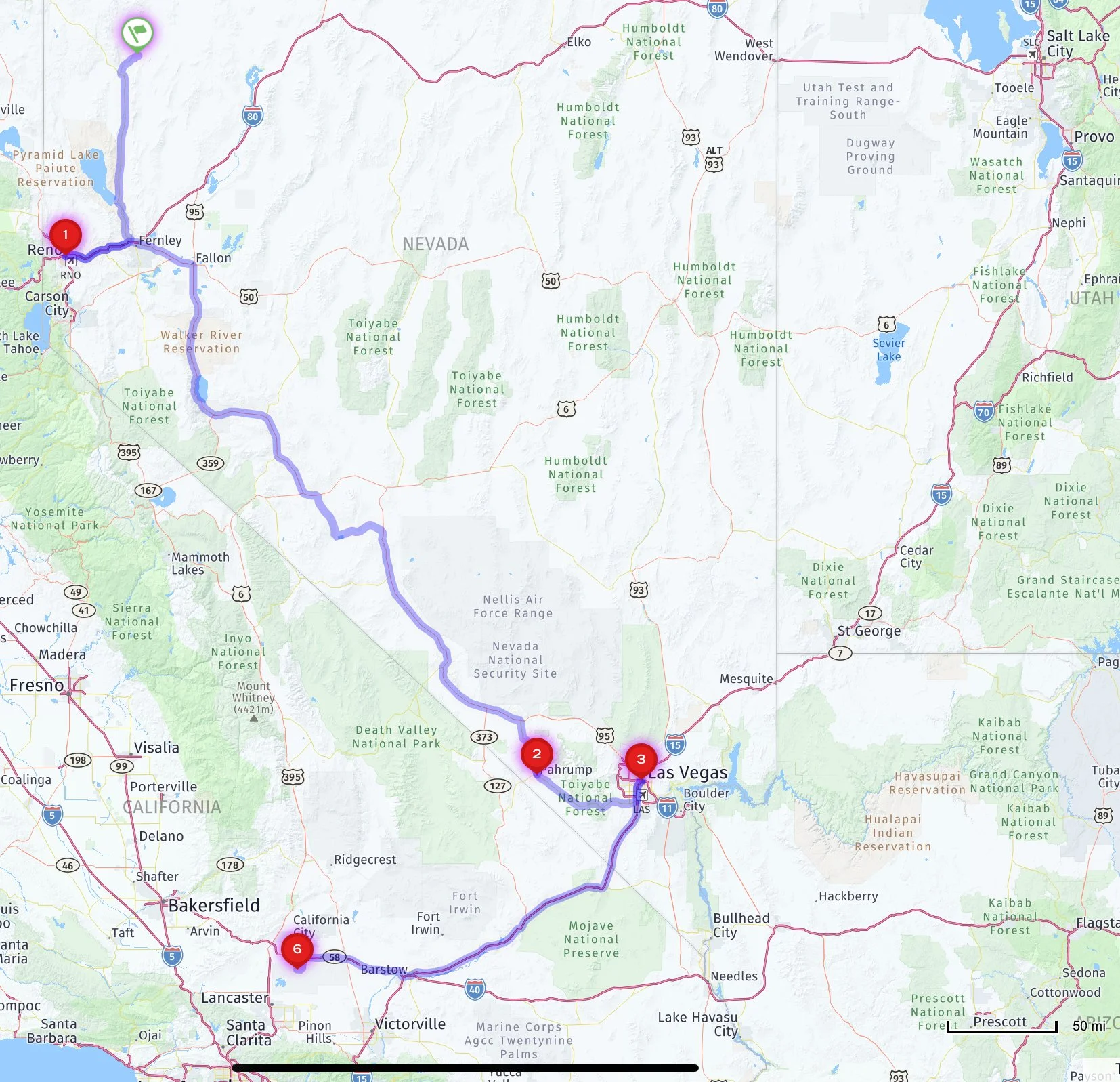  My travels this month! (Not pictured: my flight to Hershey & Baltimore) 
