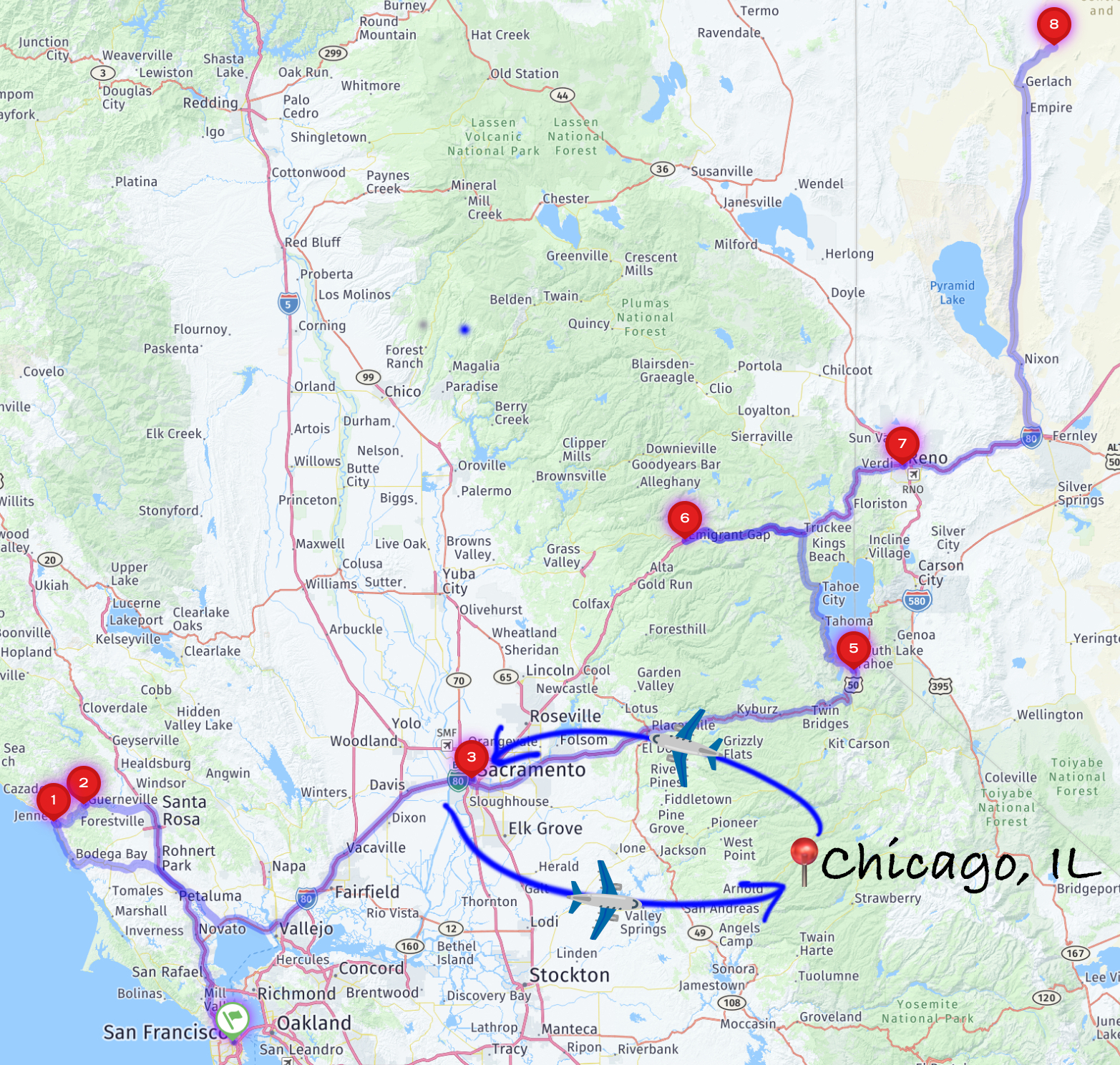  My travels this month! 