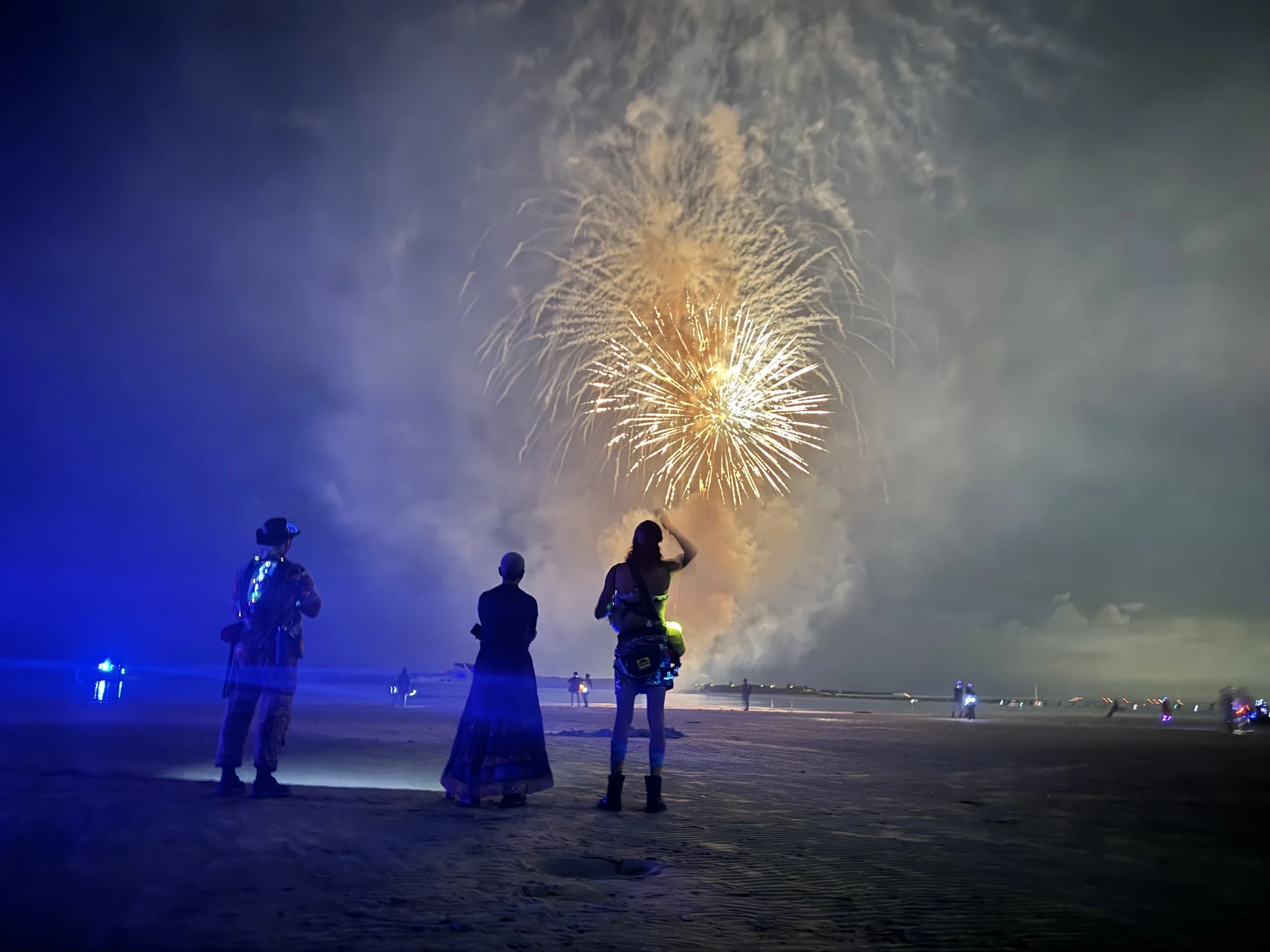  Love Burn fireworks on the beach! ❤️ 