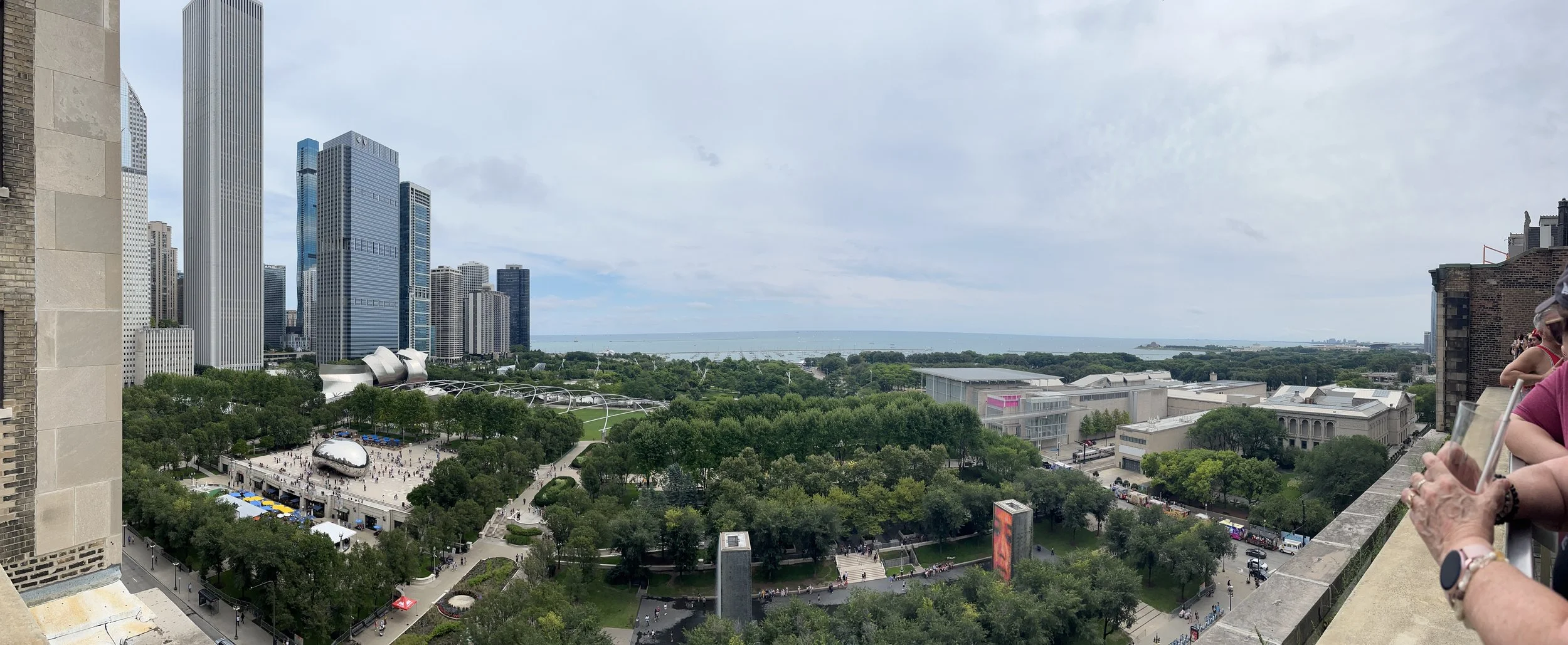  The view from the rooftop of Cindy’s restaurant in Chicago! 